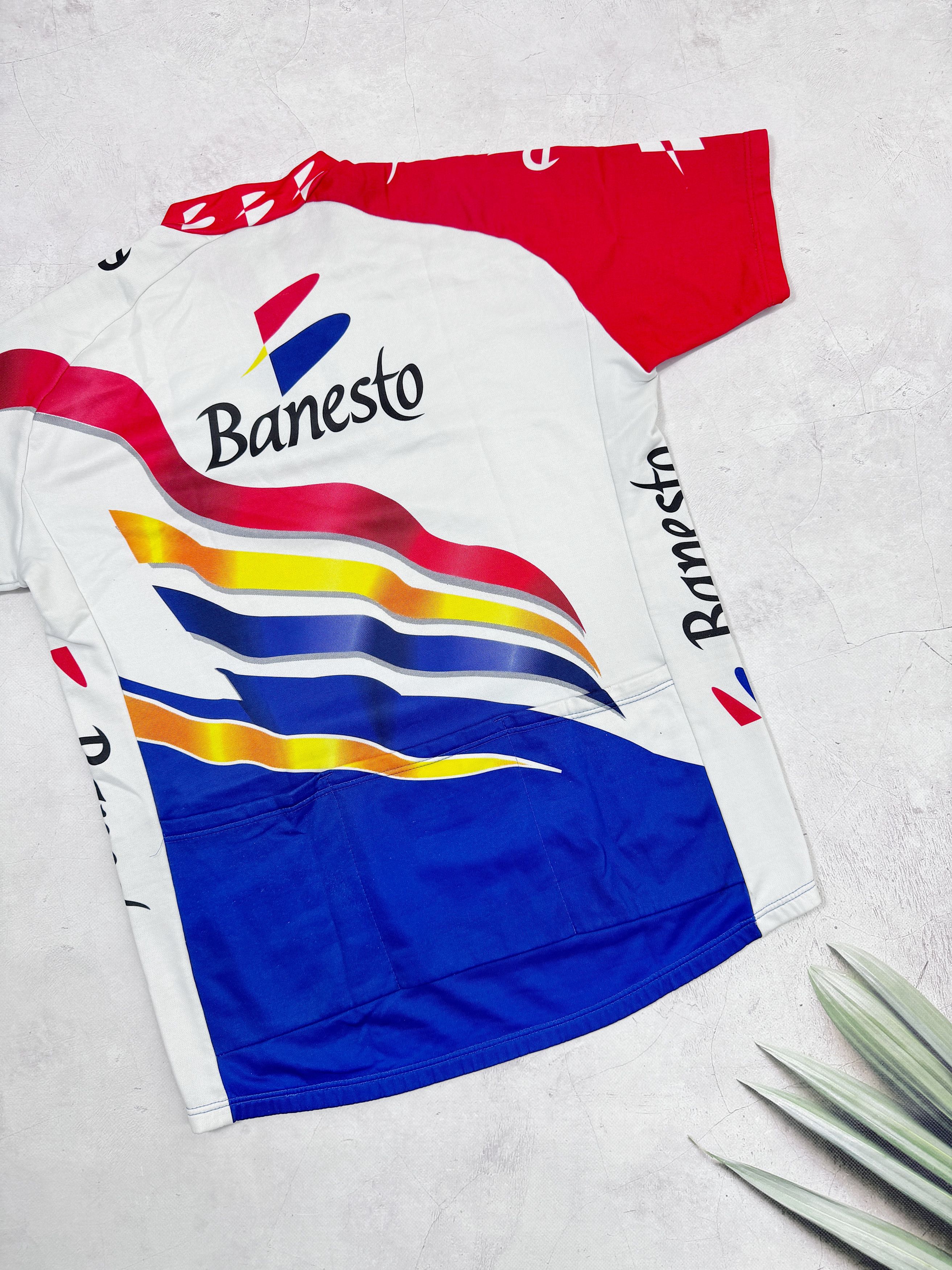 Vintage Vintage Nalini Banesto Cycling Jersey Campagnolo Size US XL / EU 56 / 4 - 10 Thumbnail