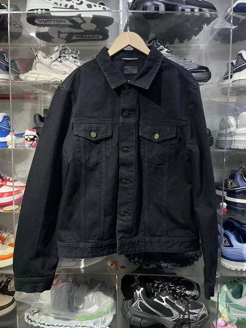 Saint Laurent Paris Saint Laurent Paris Saint Laurent Black Denim Jacket Size Size US L / EU 52-54 / 3 - 1 Thumbnail