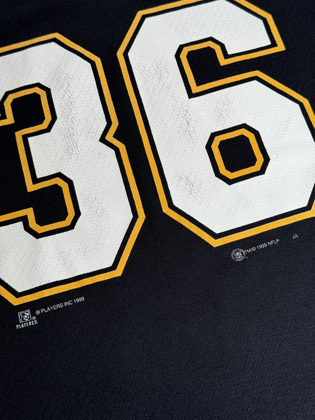 Vintage Vintage 90s Jerome Bettis Steelers 1/2 Sleeve Large Tshirt Size US L / EU 52-54 / 3 - 3 Thumbnail
