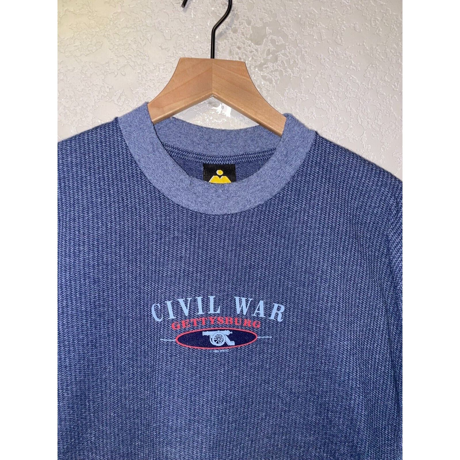 Vintage Vintage Civil War Shirt Gettysburg Cannon War Blue Tee 90s L Size US L / EU 52-54 / 3 - 2 Thumbnail
