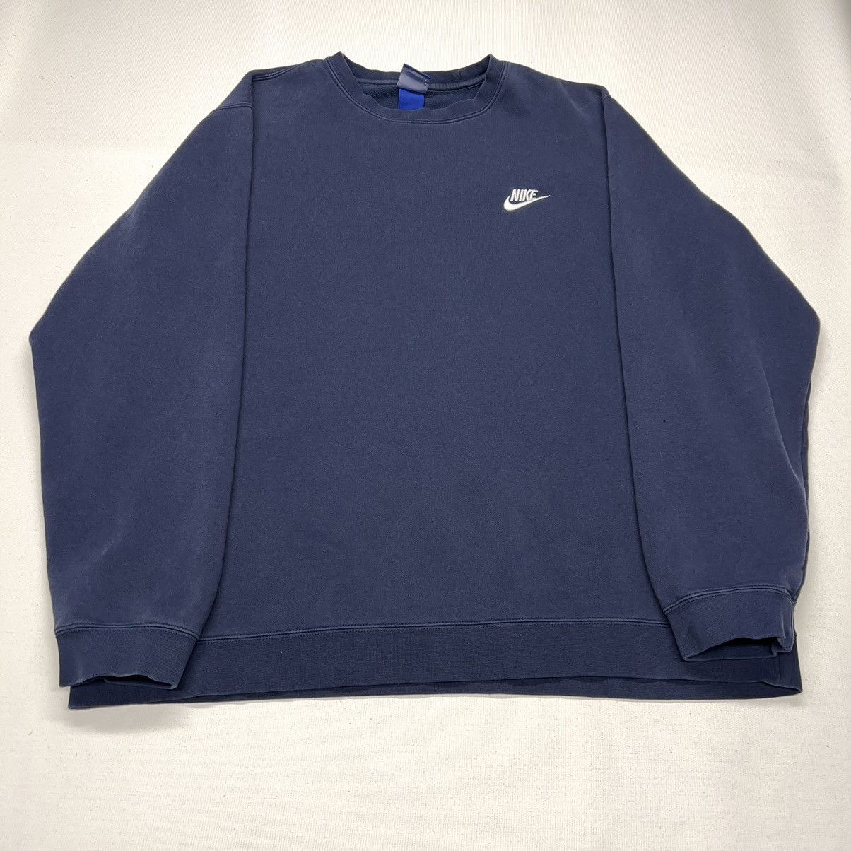 Nike Nike Crewneck Sweatshirt Blue Swoosh Logo Sweater Y2K Size US XXL / EU 58 / 5 - 1 Thumbnail
