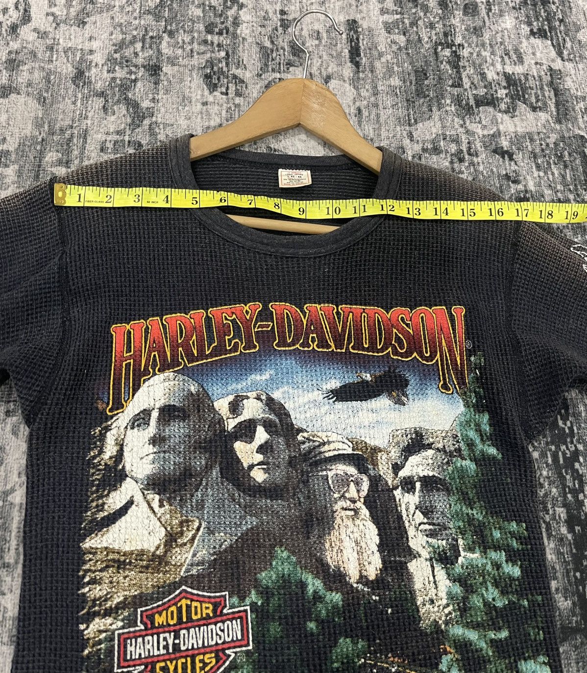 Harley Davidson Vintage Harley Davidson Longsleeve Distressed Knit Size US S / EU 44-46 / 1 - 19 Thumbnail