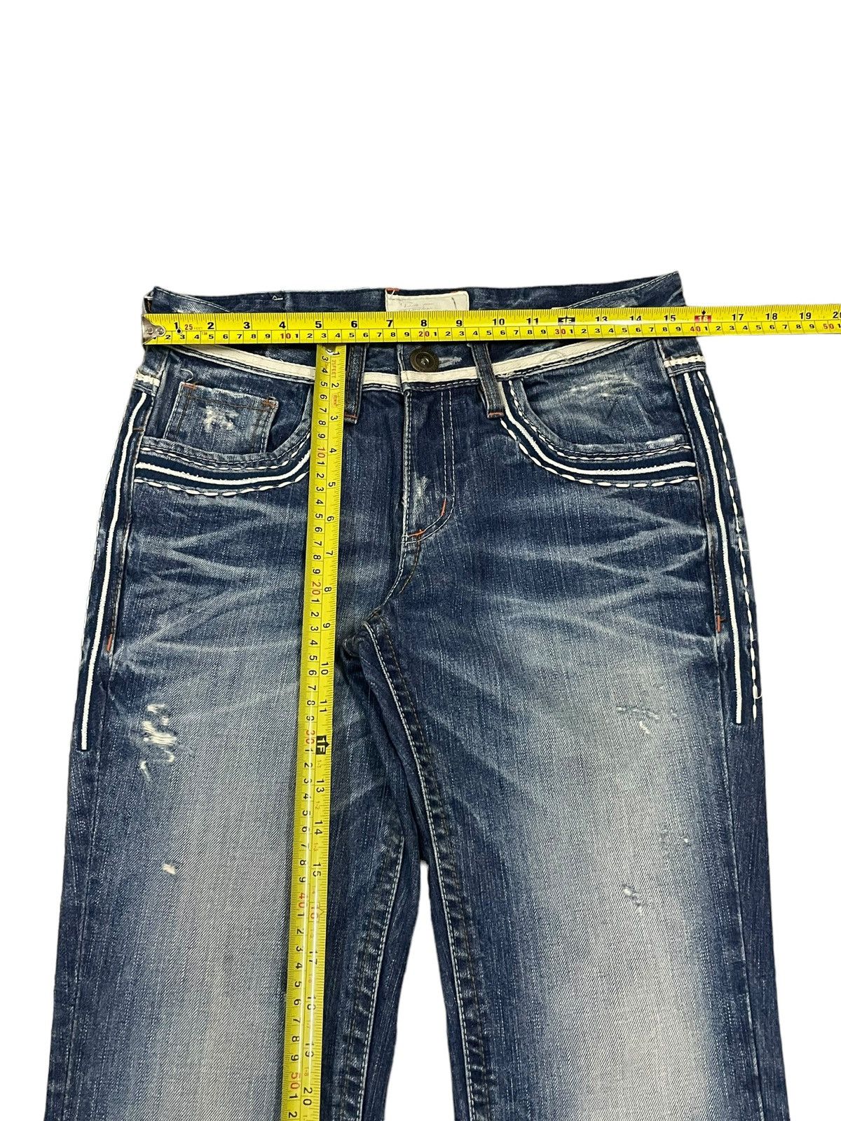 Vtg Y2K Japanese Strong Distinctive Stitch Style Flare Jeans