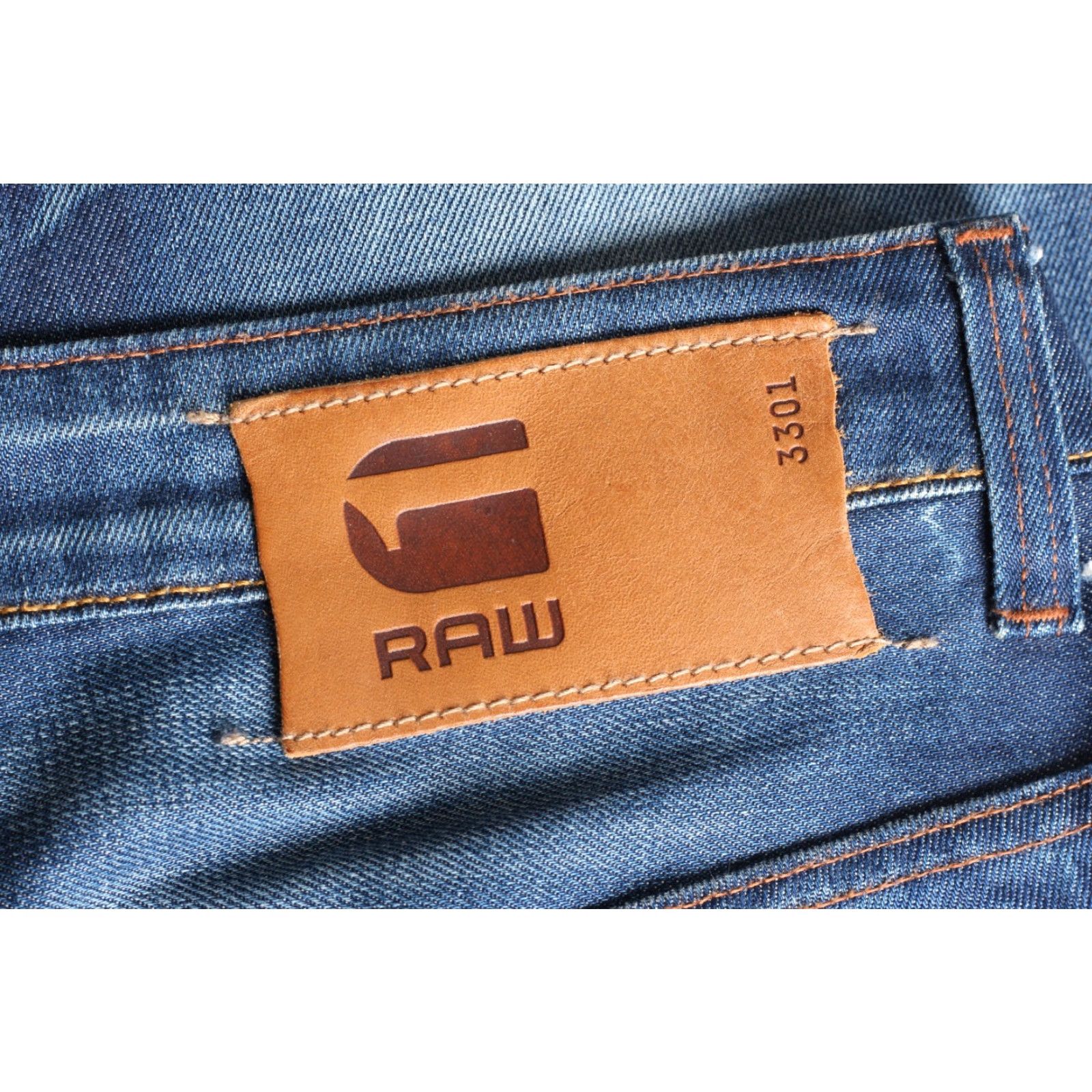 G-Star G-Star 3301 LOW TAPERED Jeans Men 32 Regular Blue 5-Pocket Denim DZ7767 Size US 32 / EU 48 - 4 Thumbnail