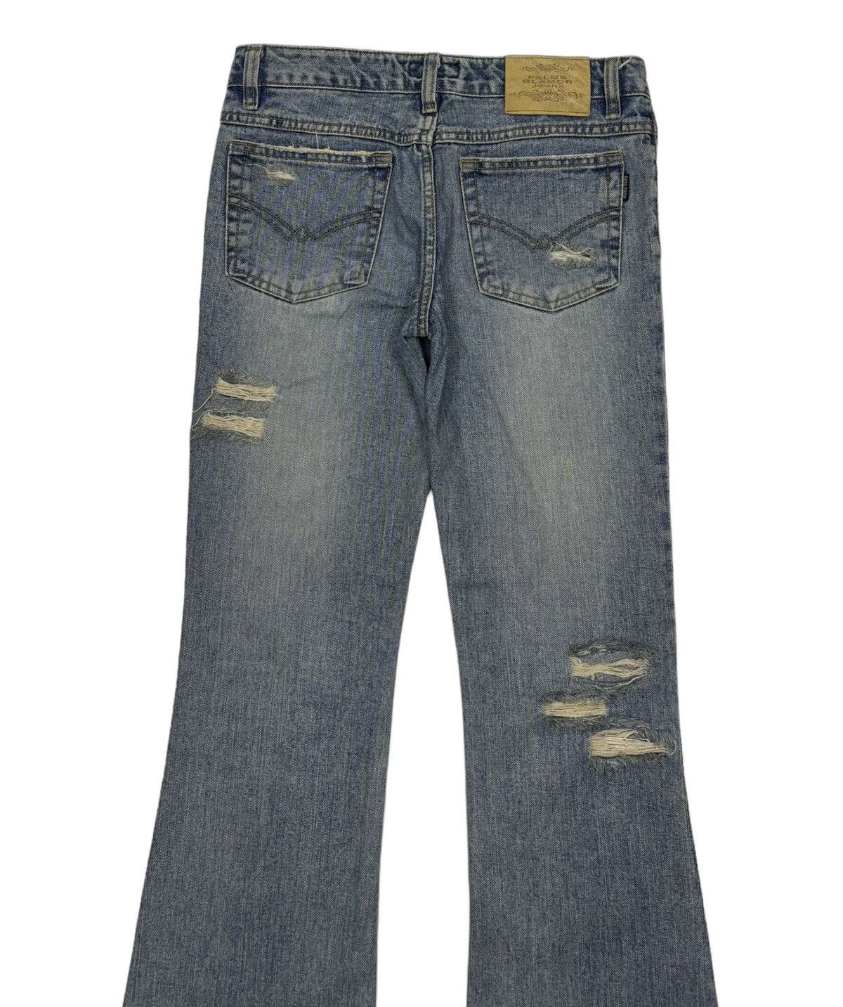 Hysteric Glamour Flare Jeans Distress Palm Glamor Bootcut Flared Jeans Size 28" / US 6 / IT 42 - 8 Thumbnail