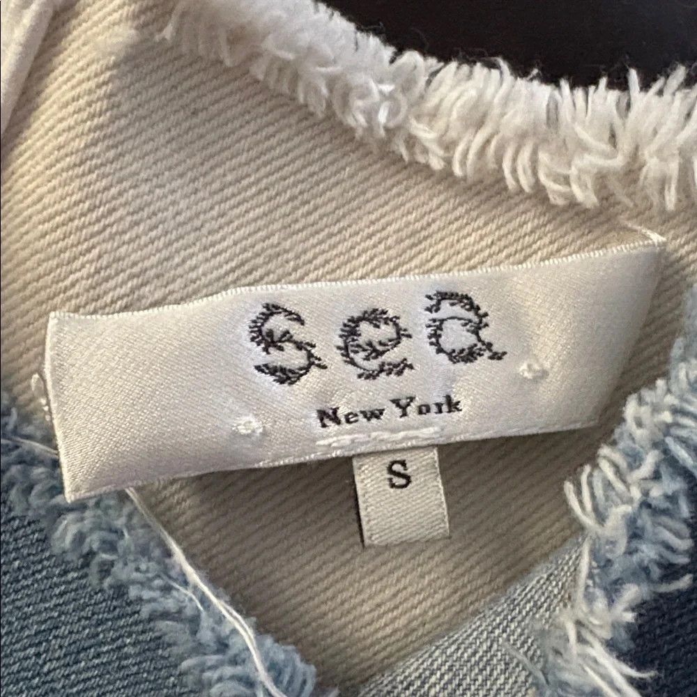 Sea New York SEA new york distressed raw denim sleeveless cami frayed hem Size S / US 4 / IT 40 - 8 Thumbnail