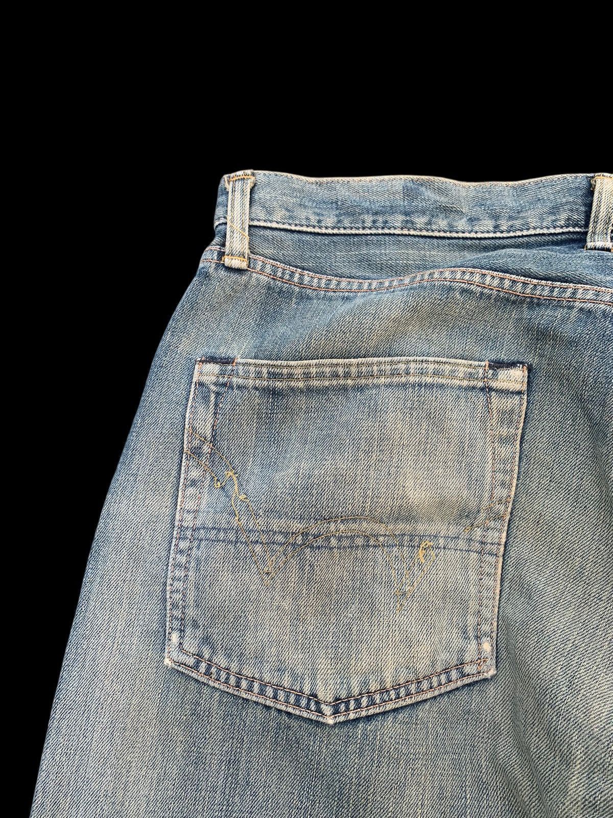 Kapital VINTAGE EDWIN 505 SELVEDGE FADED&RUSTY DISTRESSED DENIM Size US 28 / EU 44 - 14 Thumbnail
