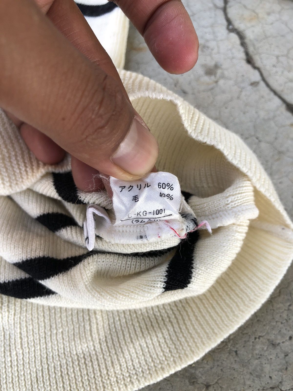 Aran Isles Knitwear 🔴Japanesebrand Unbrand Knitsweater Memeri Stripe Size US M / EU 48-50 / 2 - 8 Thumbnail