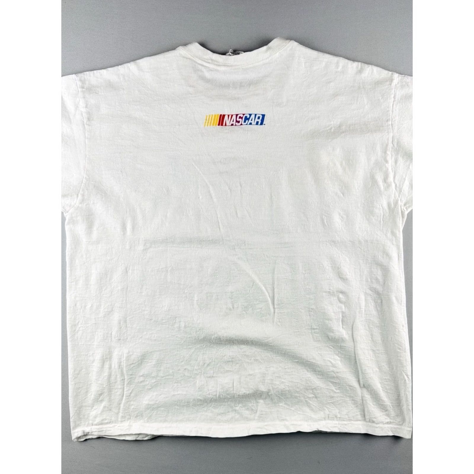 Fruit Of The Loom VINTAGE NASCAR Racing T Shirt XL White 90s Logo Tee Motorsports USA Size US XL / EU 56 / 4 - 6 Thumbnail