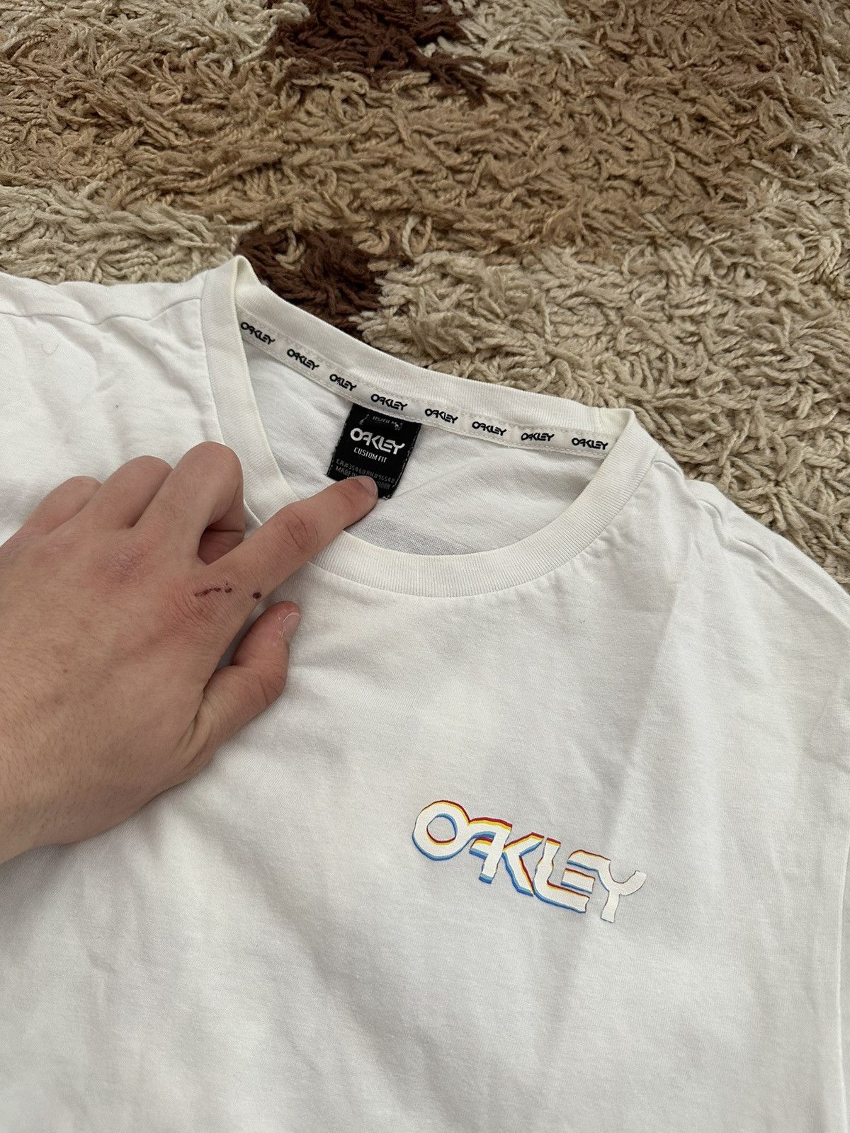 Oakley × Vintage 🔥VINTAGE Y2K BIG LOGO OAKLEY MEN BLUR T-SHIRT SOFTWARE🔥 Size US M / EU 48-50 / 2 - 3 Thumbnail