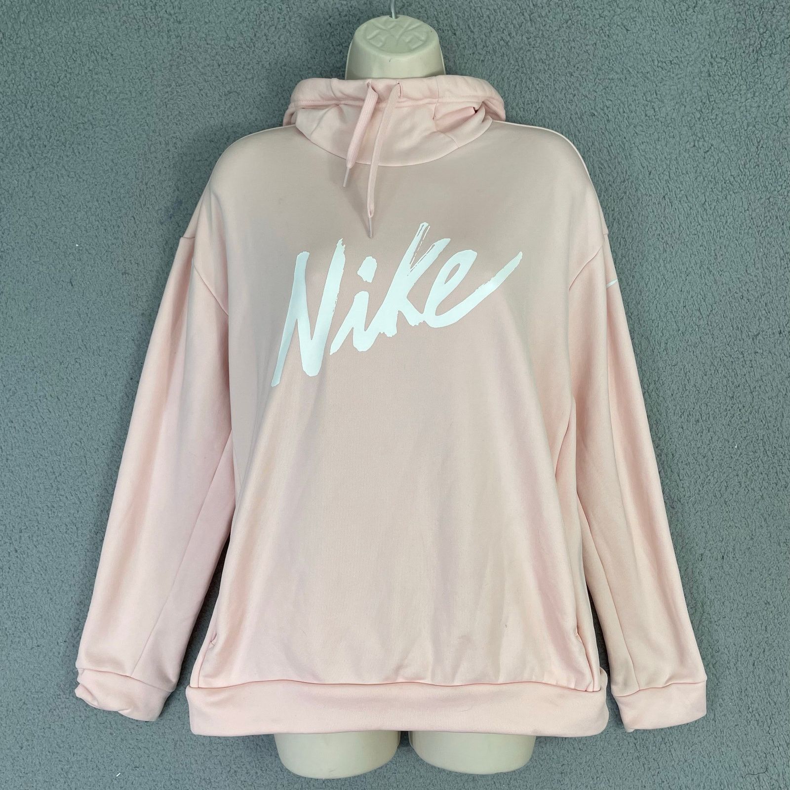Nike Nike Funnel Neck Hoodie Pink Women's Small Pullover Size S / US 4 / IT 40 - 1 Thumbnail