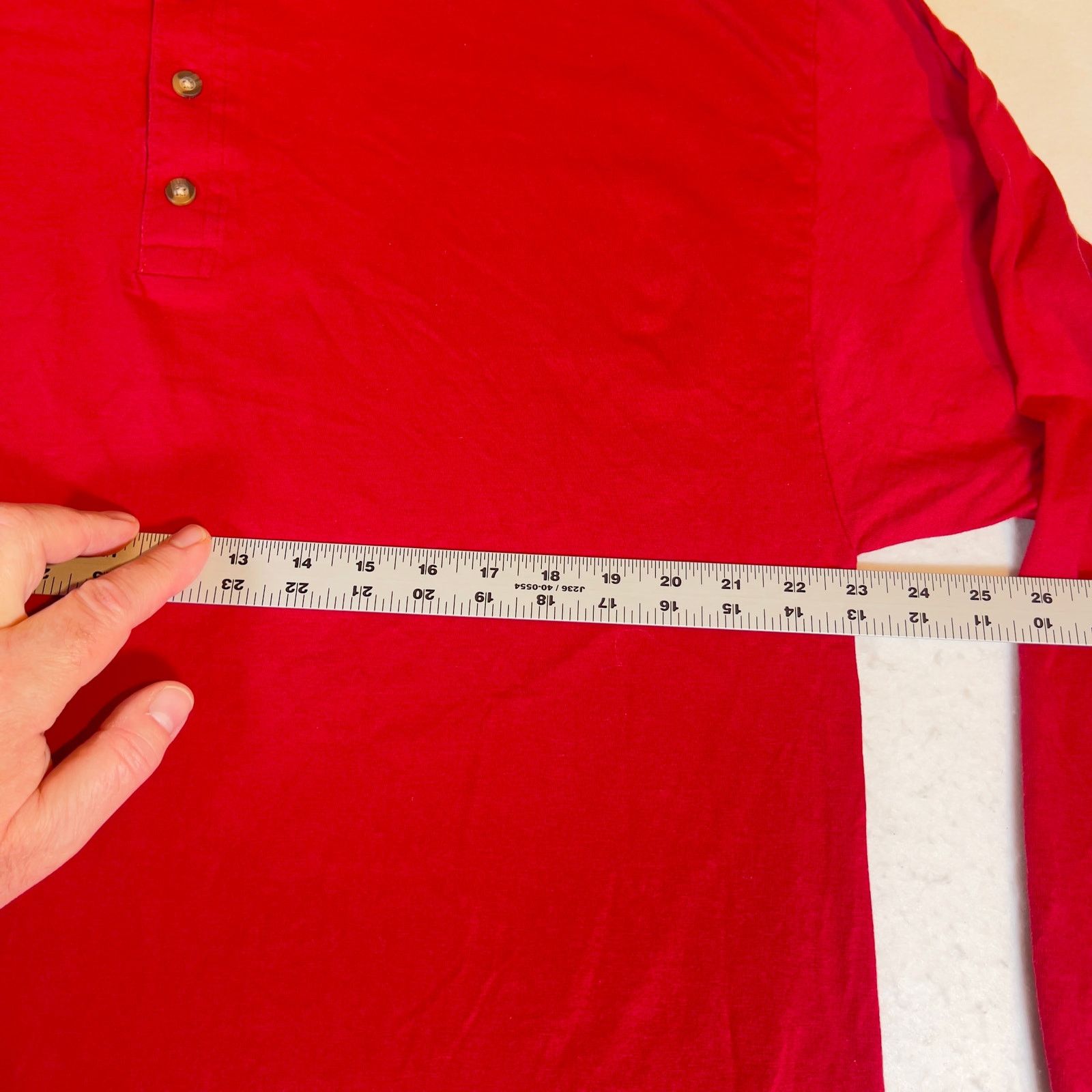 Hanes Hanes Beefy T Henley Shirt Men's XL 100% Cotton Thick Warm Size US XL / EU 56 / 4 - 8 Thumbnail