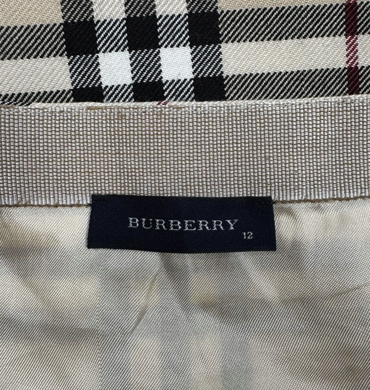 Burberry Burberry Check Skirt Wrap Full Checkered Leather Buckle Size 25" / US 0 / IT 36 - 13 Thumbnail