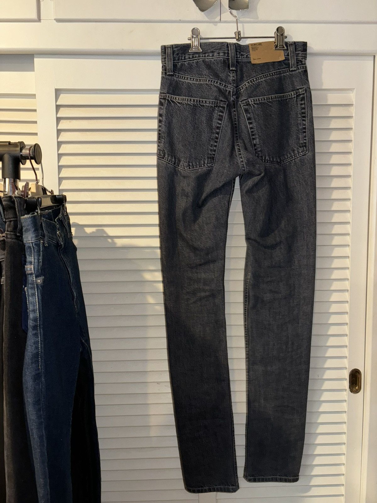 Helmut Lang Helmut lang stone washed black denim jeans 29 x 35 Size US 29 - 2 Thumbnail