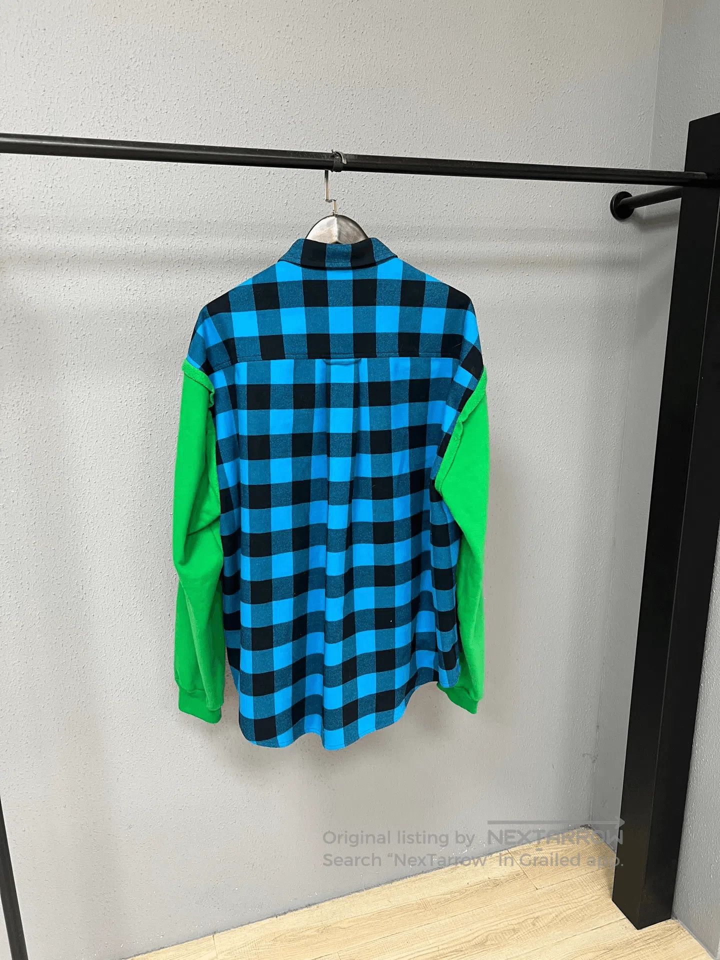 Balenciaga Balenciaga Patchwork Flannel Shirt. Size XS / US 0-2 / IT 36-38 - 2 Thumbnail