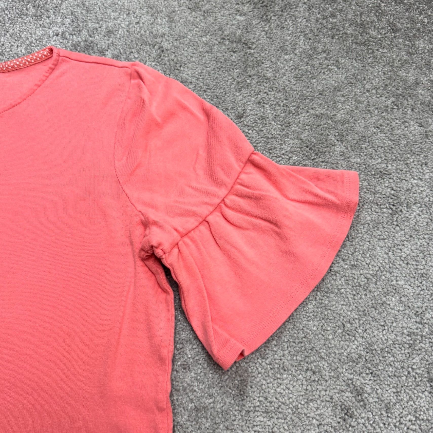 Ellen Tracy Ellen Tracy Pink Blouse Womens 1X Bell Sleeve Cotton Top Keyhole Gold Accent Casual Knit Lightweight Breathable Easy Care Modern Classic Size XL / US 12-14 / IT 48-50 - 3 Thumbnail