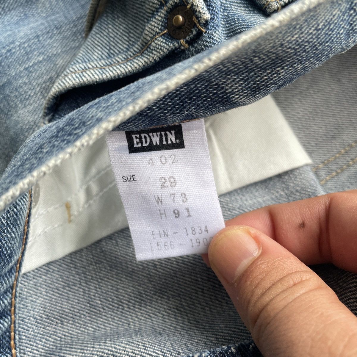 Edwin Vintage Edwin 402 Faded Jeans Pants Denim W30x29.5 Size US 30 / EU 46 - 8 Thumbnail