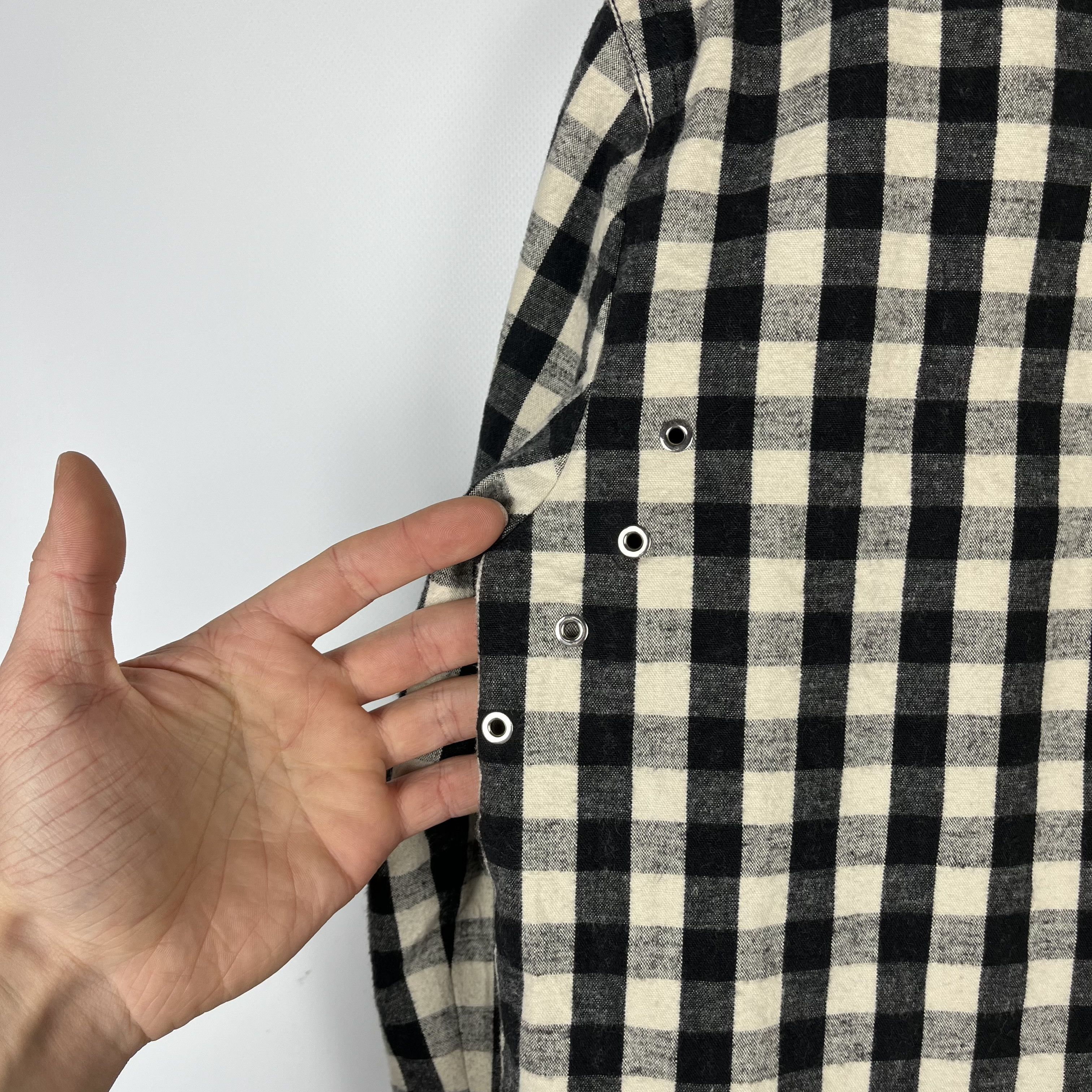 Helmut Lang Helmut Lang Oversized Gingham Flannel Overshirt Jacket Size XS / US 0-2 / IT 36-38 - 24 Thumbnail