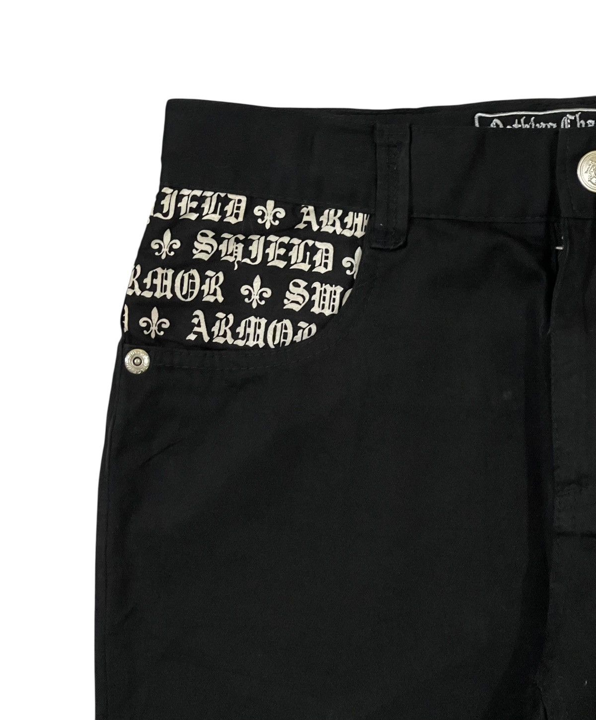 14th Addiction Y2k Japan Stage Mischivous Skull Graphic Gothic Text Pants Size US 29 - 5 Thumbnail