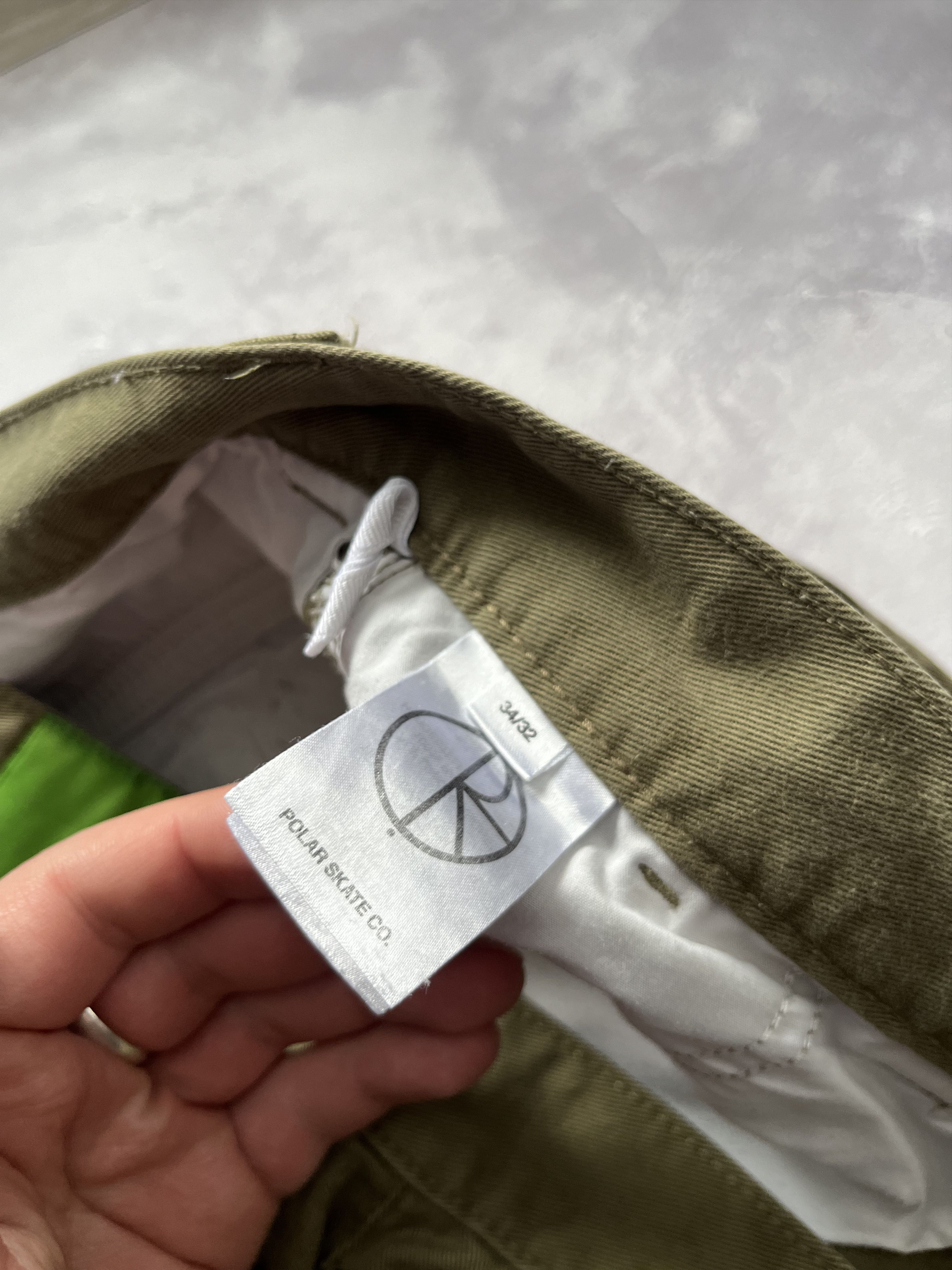 Polar Skate Co. Polar Skate Company 93 Cargo Pants Khaki Green Jeans Size US 34 / EU 50 - 8 Thumbnail