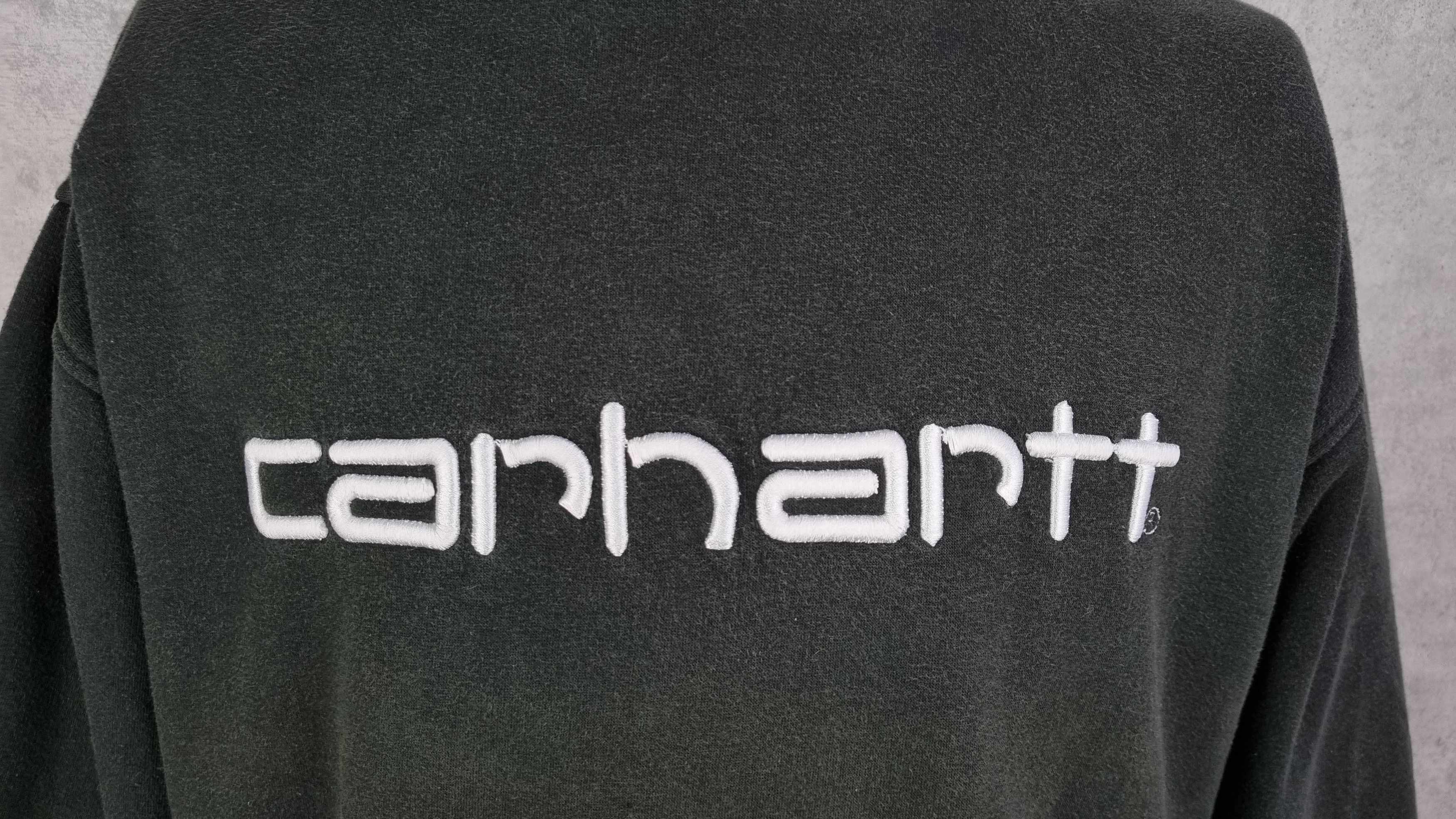 Vintage Faded Destroyed Sweatshirt with Embroidered Logo Size US XXL / EU 58 / 5 - 4 Thumbnail
