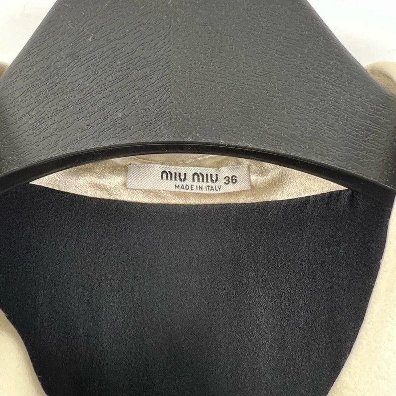 Prada Miumiu Black Velvet Dress with Studs-2506 Size S / US 4 / IT 40 - 4 Thumbnail