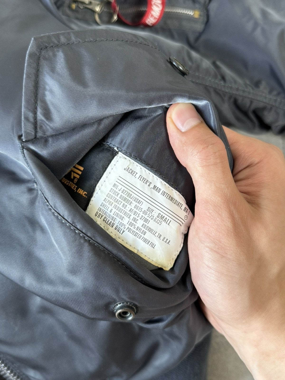 Alpha Industries × Vintage Vintage Alpha Industries MA-1 flyers bomber jacket military Size US S / EU 44-46 / 1 - 15 Thumbnail