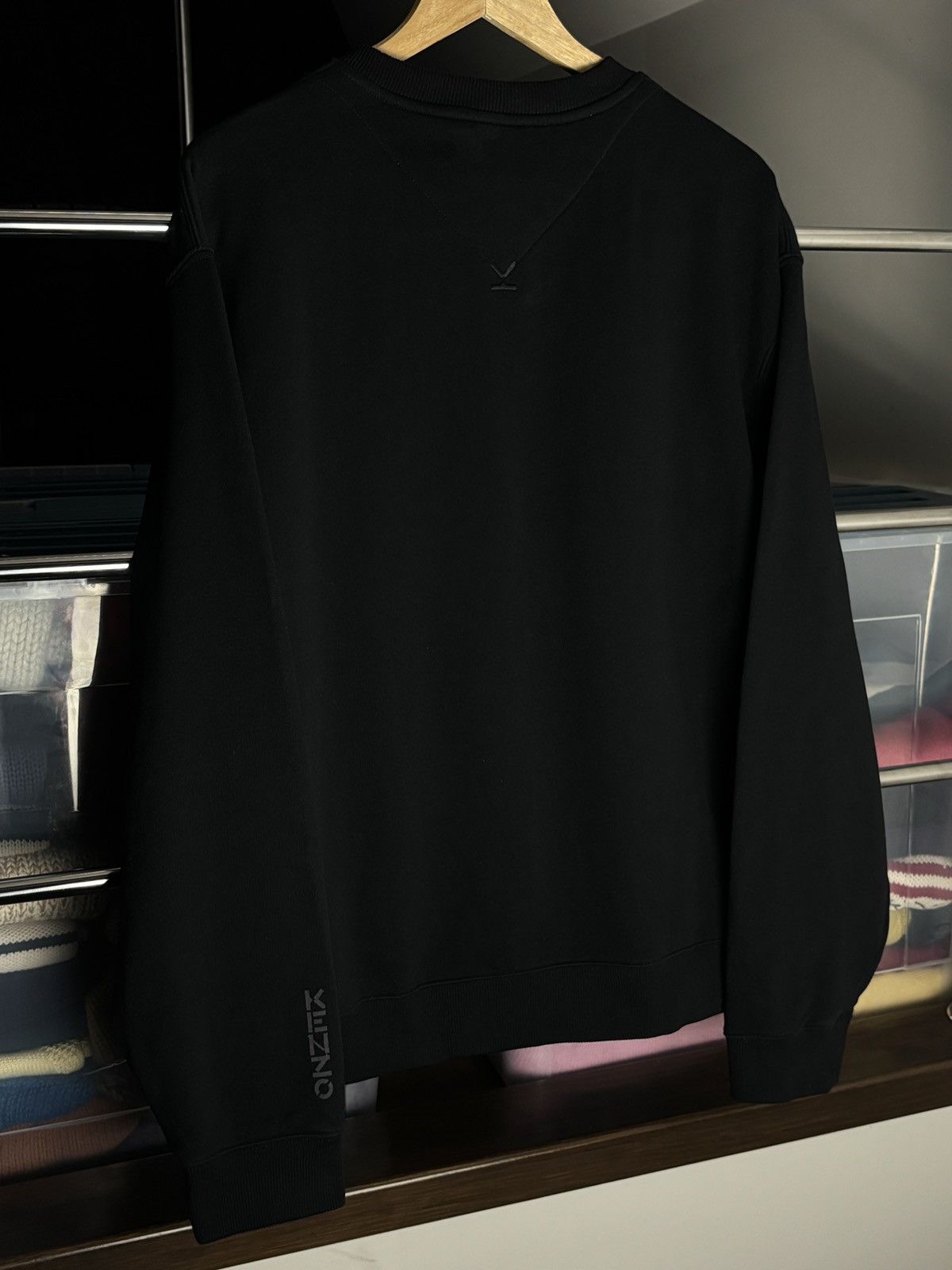 Kenzo Kenzo Floral Print Black Crewneck Sweatshirt Size US XL / EU 56 / 4 - 5 Thumbnail