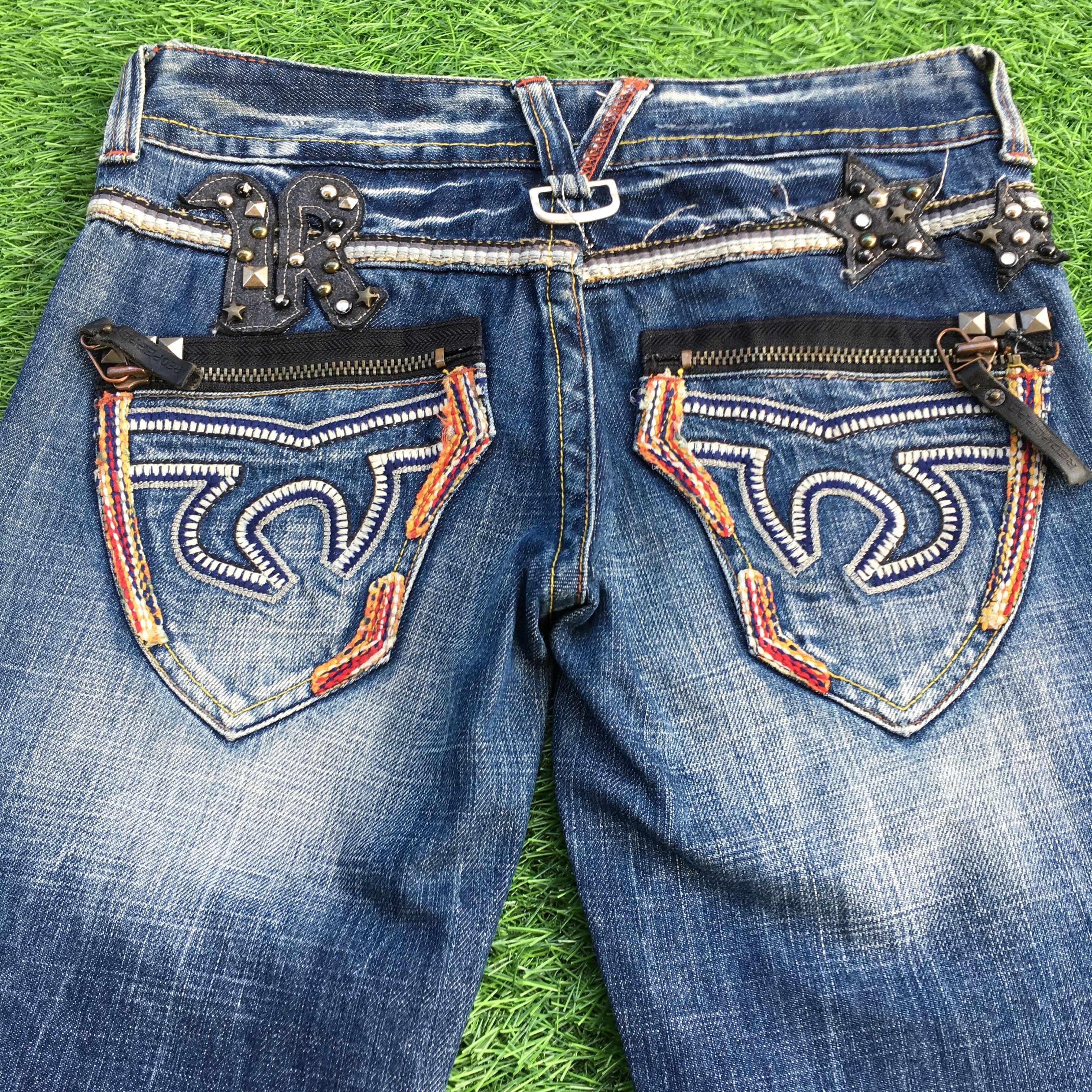 Japanese Brand Japanese Lightning Bolt Low Rise Jeans D-1182 Size 24" / US 00 / IT 34 - 11 Thumbnail