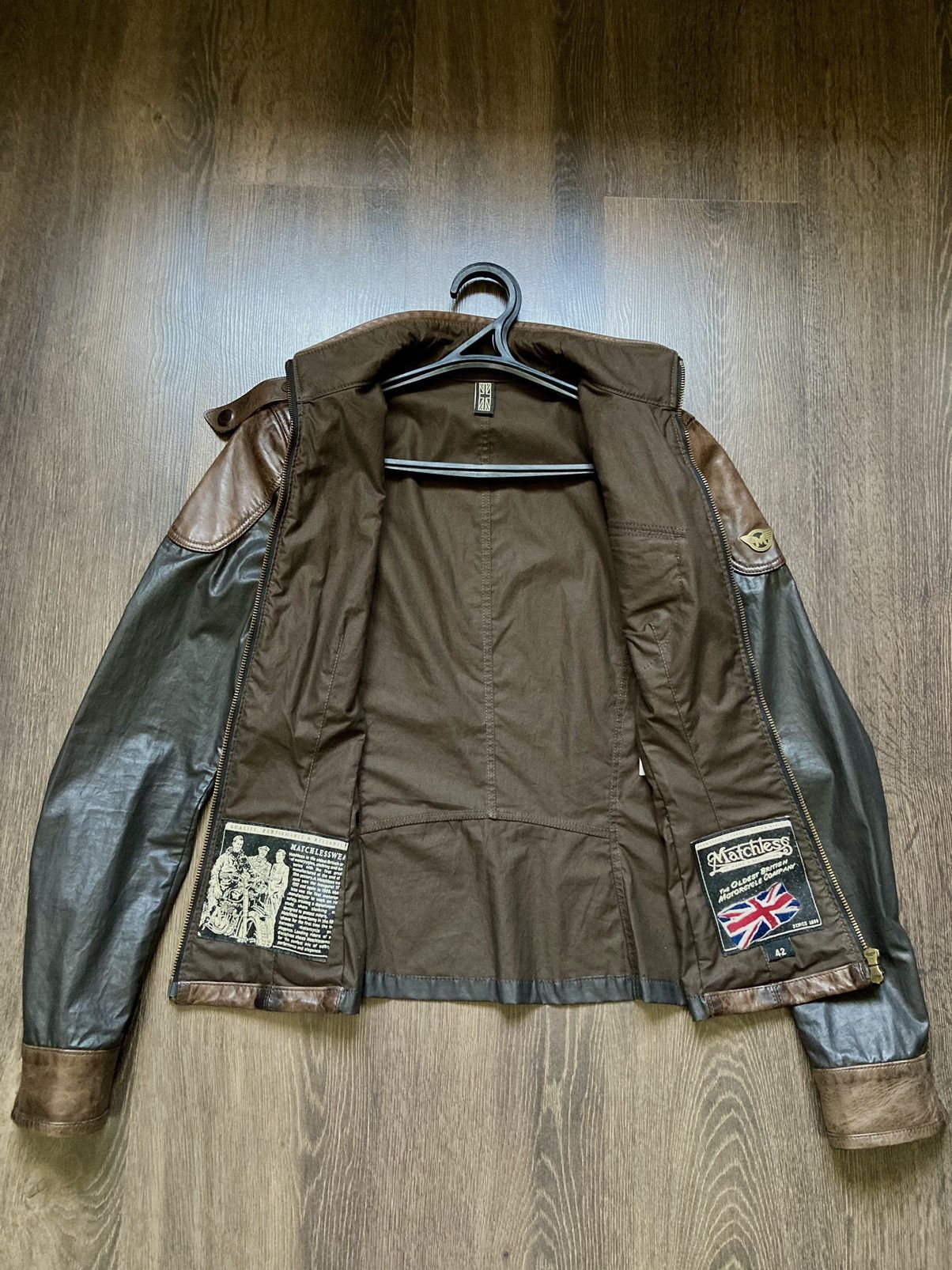 Matchless × Vintage Matchless British Men Leather Jacket Size 42 Made In Italy Size S / US 4 / IT 40 - 2 Thumbnail