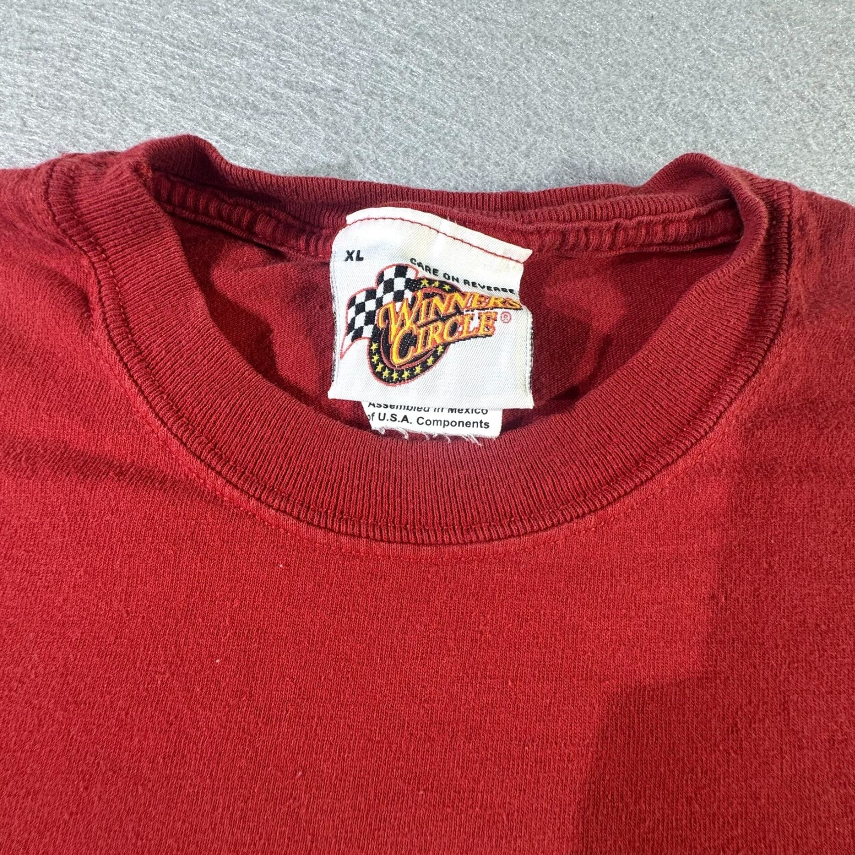 NASCAR VINTAGE Winner's Circle NASCAR Shirt Mens XL Red 2003 Race Schedule Tee Size US XL / EU 56 / 4 - 5 Thumbnail