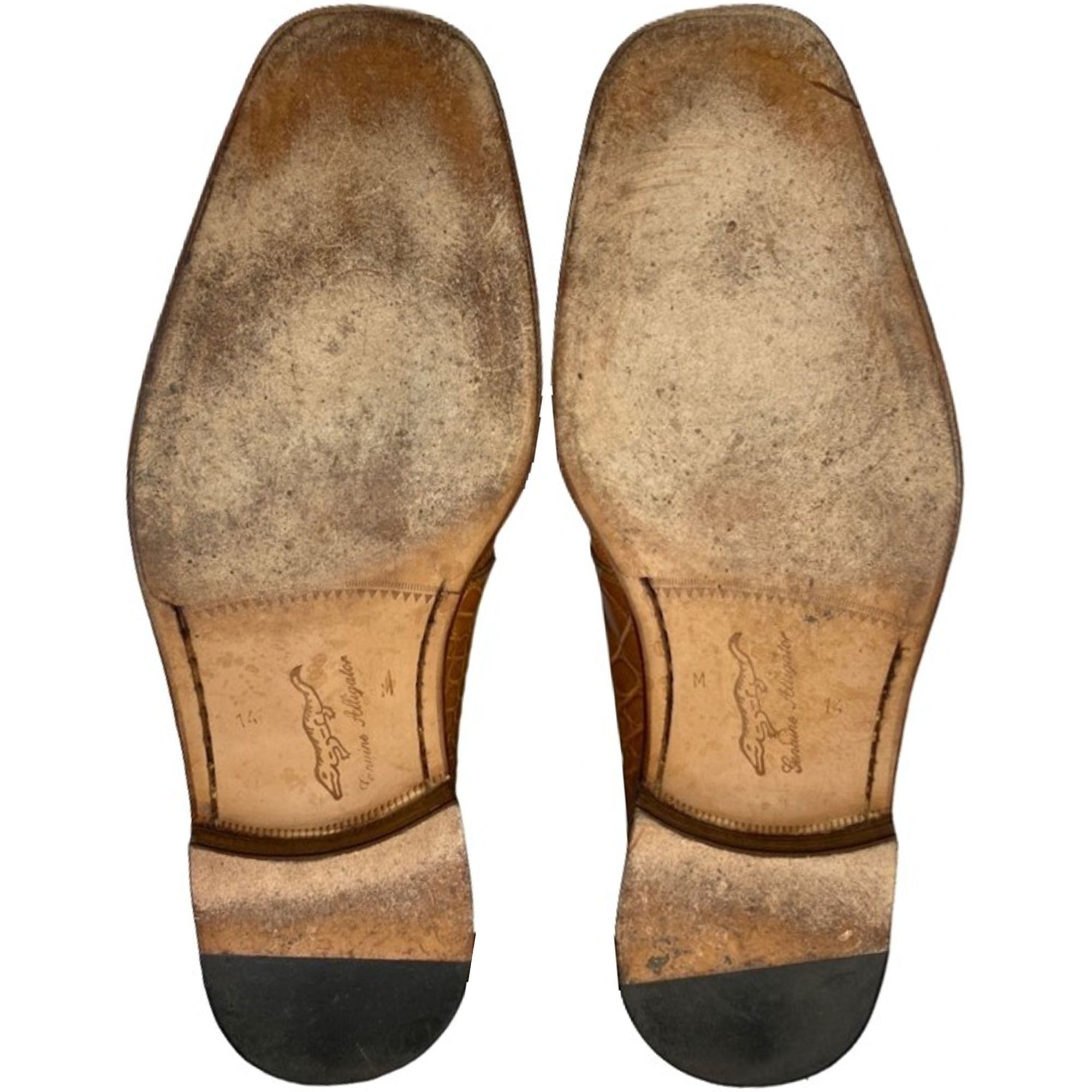 Mauri Vintage Mauri Exotic Full Alligator Men 14 Italian Tan Brown Size US 14 / EU 47 - 3 Thumbnail