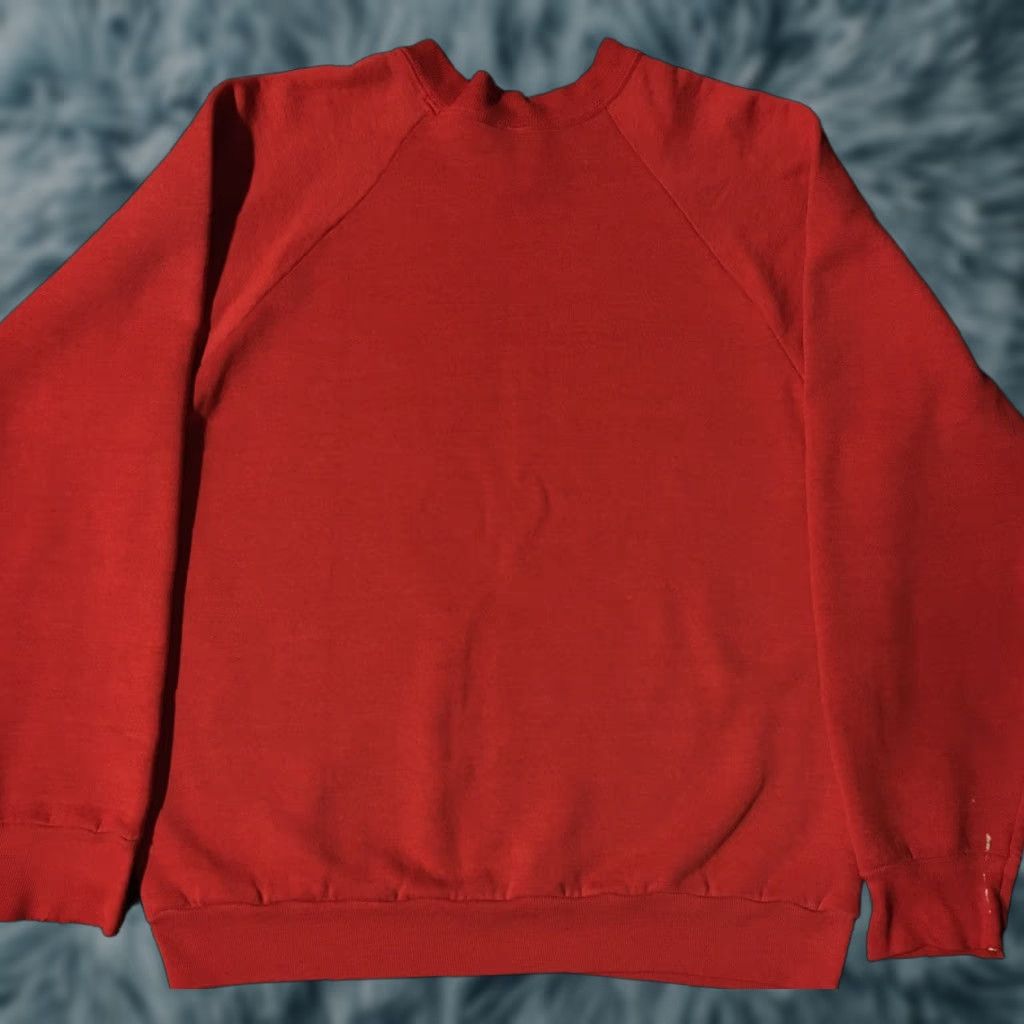 Vintage VINTAGE 80s Faded Sweatshirt S M USA Track Grunge Surf Skate Punk PE 90s Hoodie Red Mens S Size US S / EU 44-46 / 1 - 1 Thumbnail