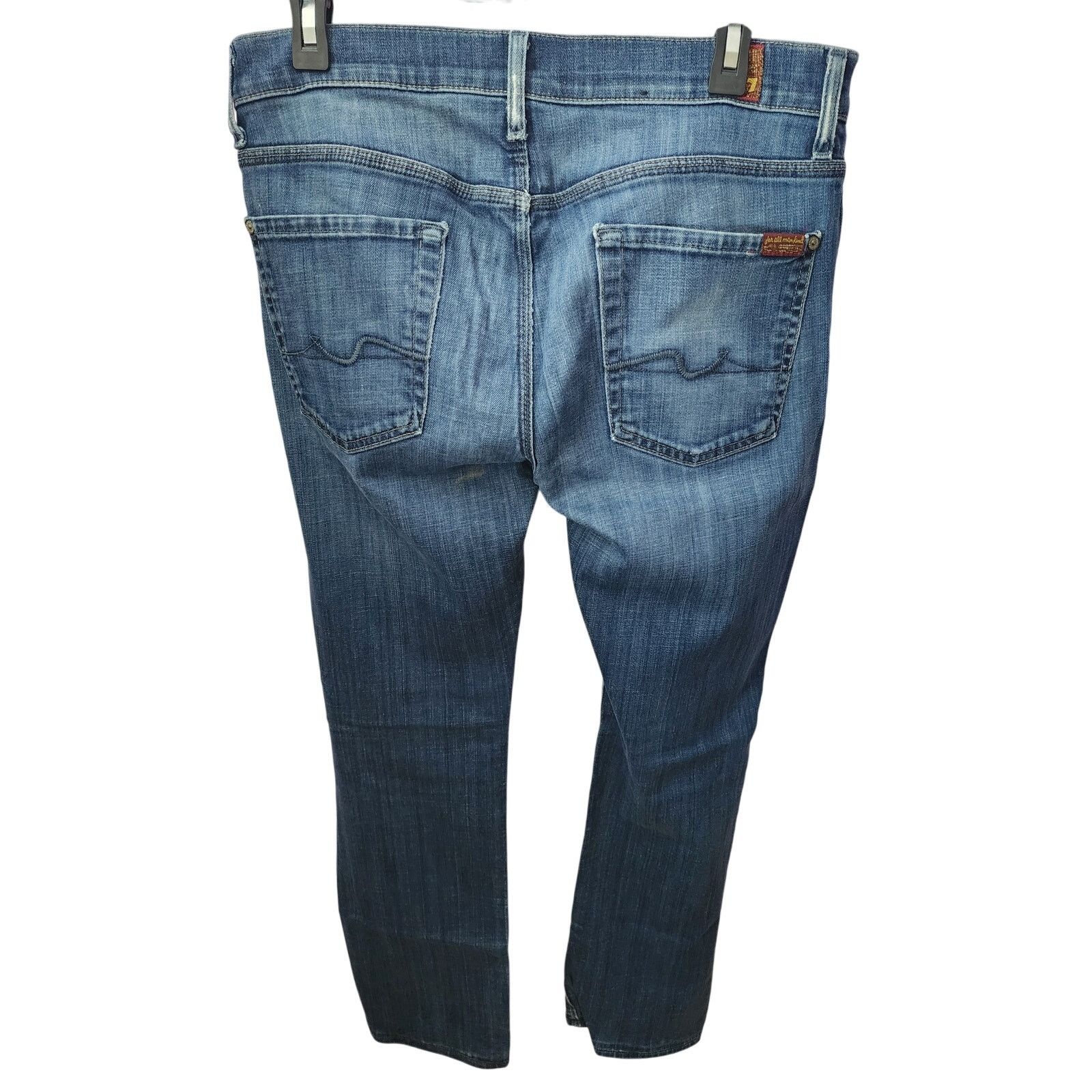 7 For All Mankind 7 for all man kind slimmy straight jeans mens 32 Size US 32 / EU 48 - 2 Thumbnail