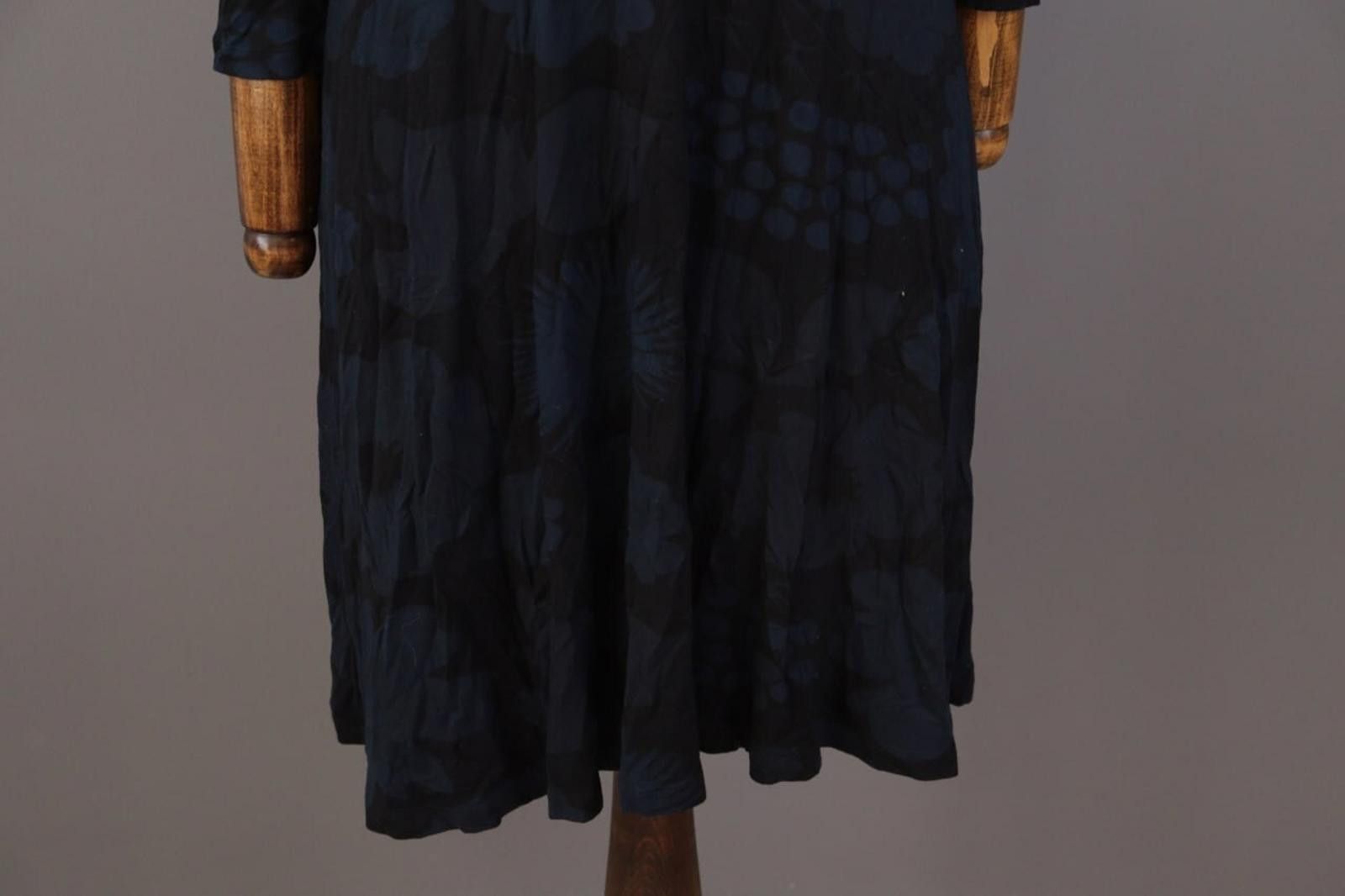 Marimekko Marimekko Blue Floral Bodycon A-Line Knee Dress Size S Size S / US 4 / IT 40 - 3 Thumbnail