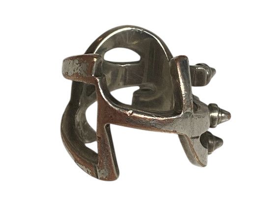 Yves Saint Laurent 2010’ (Rare) Saint Laurent Silver Geometric Spike Ring Size ONE SIZE - 3 Thumbnail