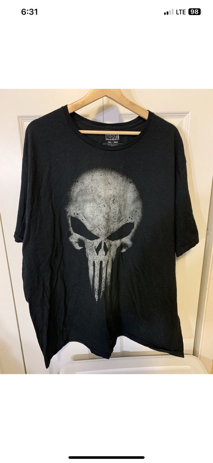 Marvel Comics The Punisher mens sz 3XL black t shirt skull marvel comics Size US XXL / EU 58 / 5 - 1 Thumbnail