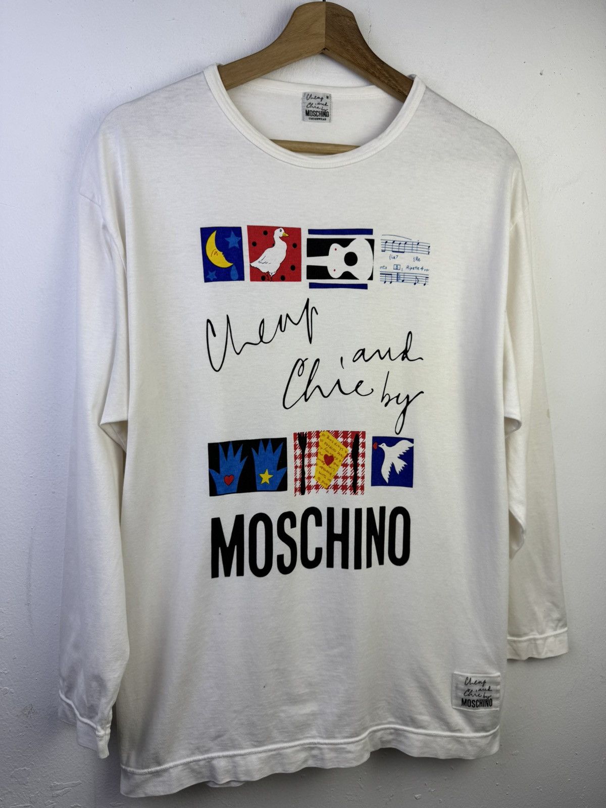 Moschino vintage Moschino Cheap and Chic long-sleeved t-shirt Size US M / EU 48-50 / 2 - 2 Thumbnail