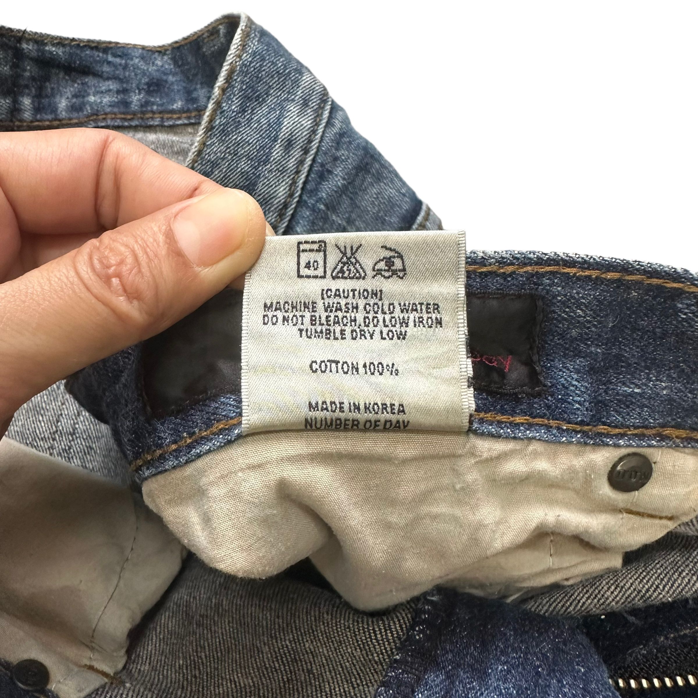 Other THE NUMBER OF DAY COMPANY JEANS DENIM PANT #8515-012 Size 34" / US 12 / IT 48 - 8 Thumbnail