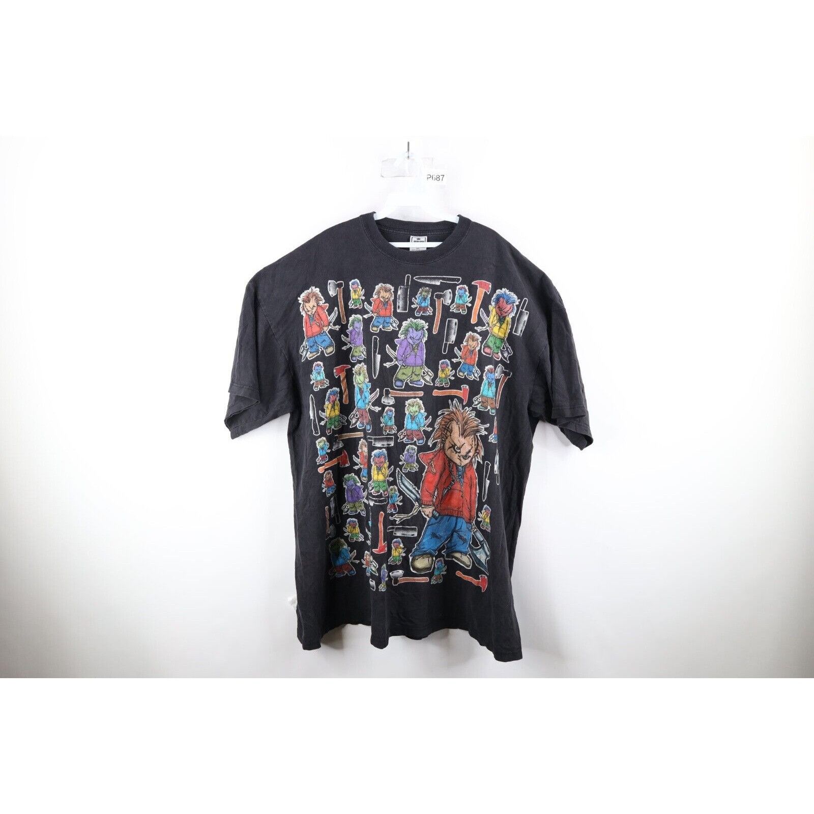 Vintage Vintage Streetwear Halloween Chucky Doll T-Shirt 5XL Size US XXL / EU 58 / 5 - 1 Thumbnail