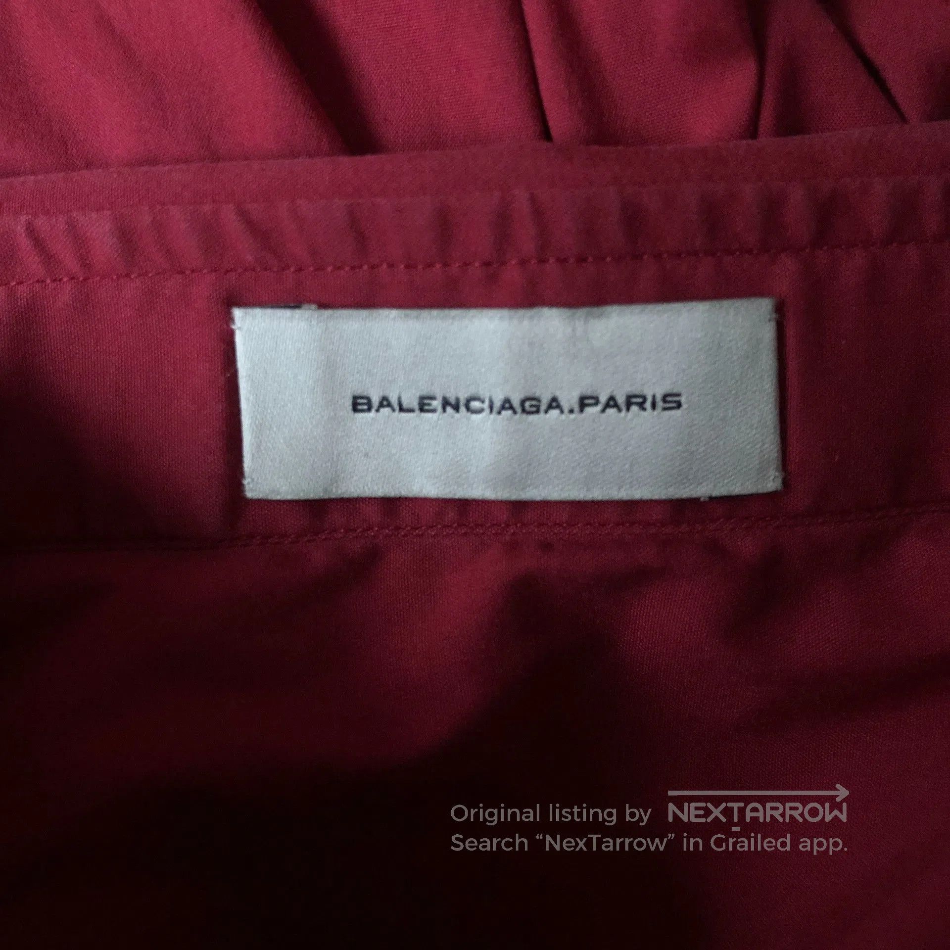 Balenciaga Balenciaga Burgundy Shirt. Size US S / EU 44-46 / 1 - 4 Thumbnail