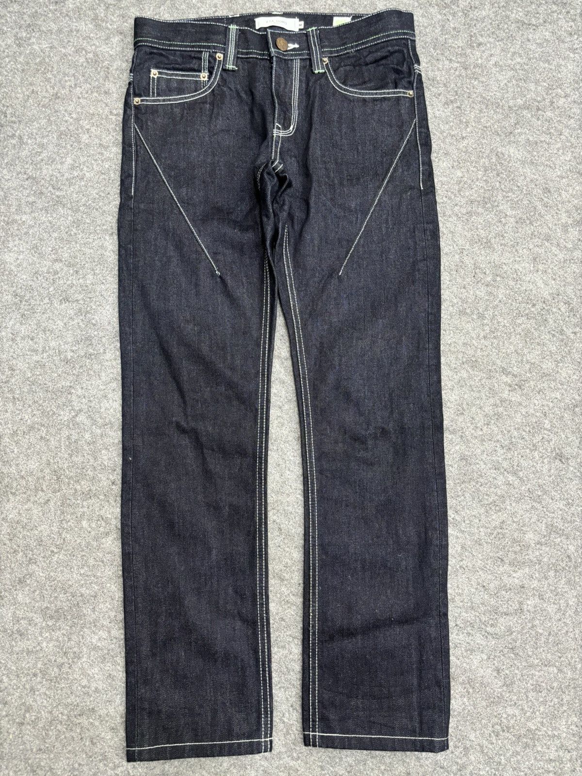 Japanese Brand 💥 Japan Style💥Eta Doro Midas Rare Design Slim Denim F511 Size US 31 - 16 Thumbnail