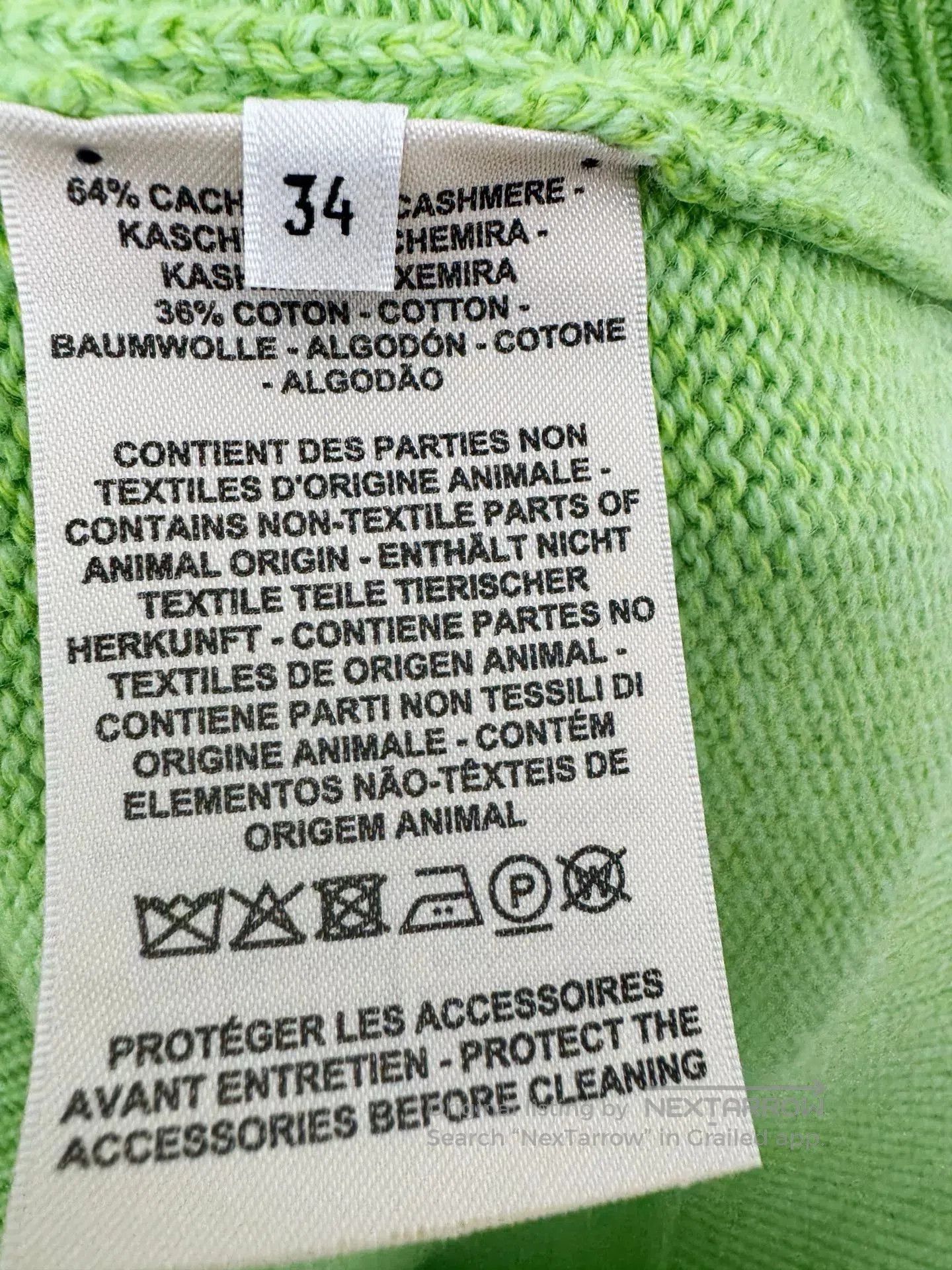Hermes hermes cashmere cotton knit cardigan. Size US S / EU 44-46 / 1 - 4 Thumbnail