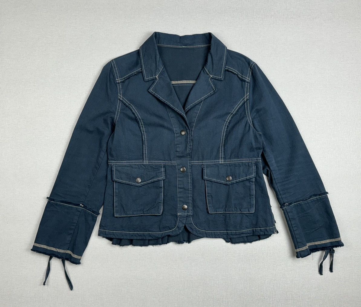 If Six Was Nine Women’s Vintage Cropped Y2K Jacket size M Size M / US 6-8 / IT 42-44 - 2 Thumbnail