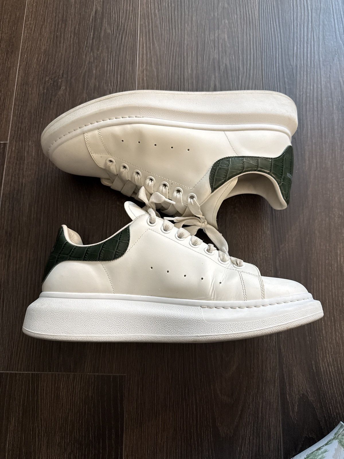 Alexander McQueen Alexander Mcqueen Oversized Sneaker Croc Green (2022) Size US 10 / EU 43 - 1 Thumbnail