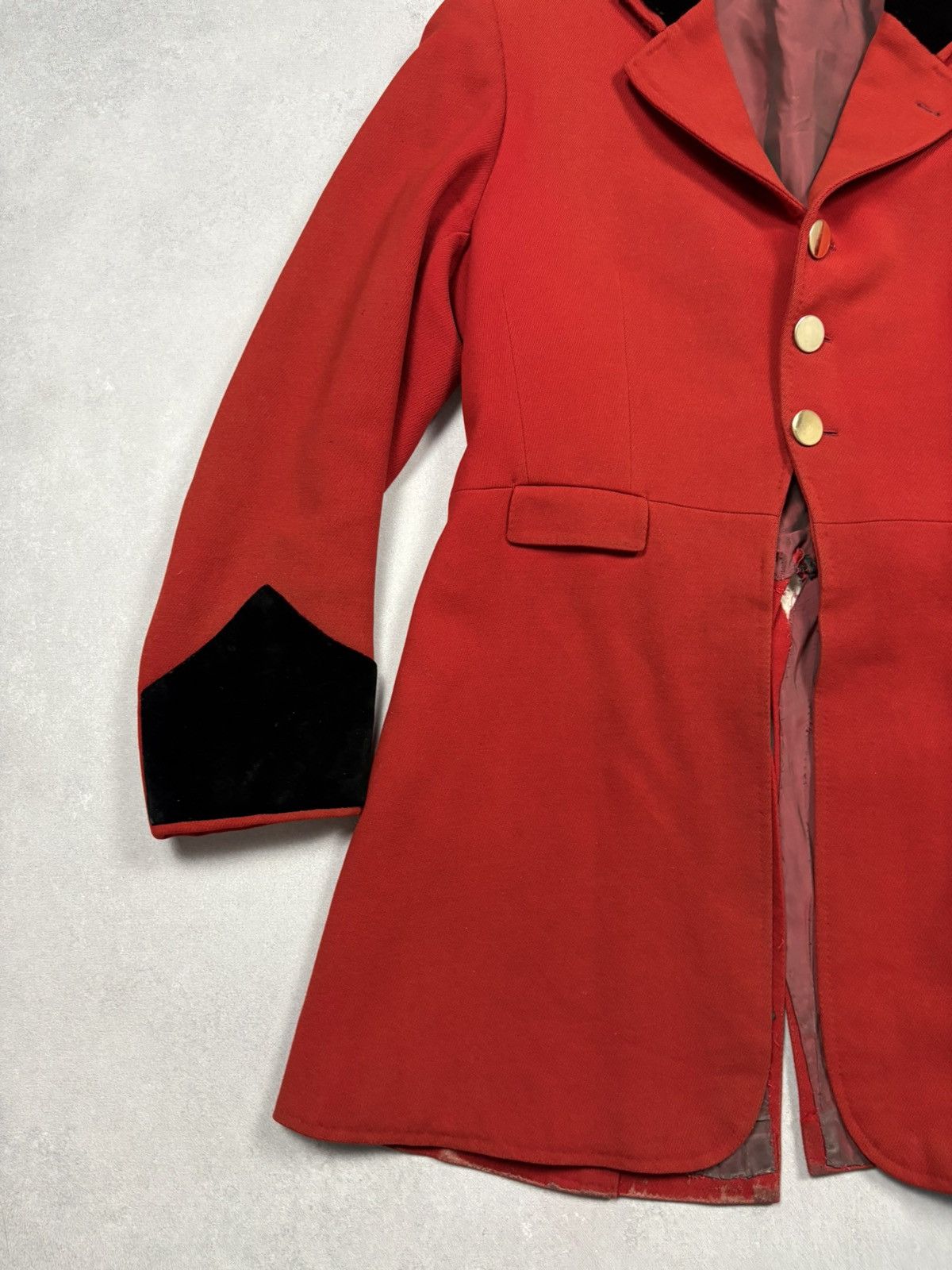 Vintage 50s Red Fox Hunting Riding Coat Equestrian Tailcoat PKZ 1995 Size US M / EU 48-50 / 2 - 4 Thumbnail