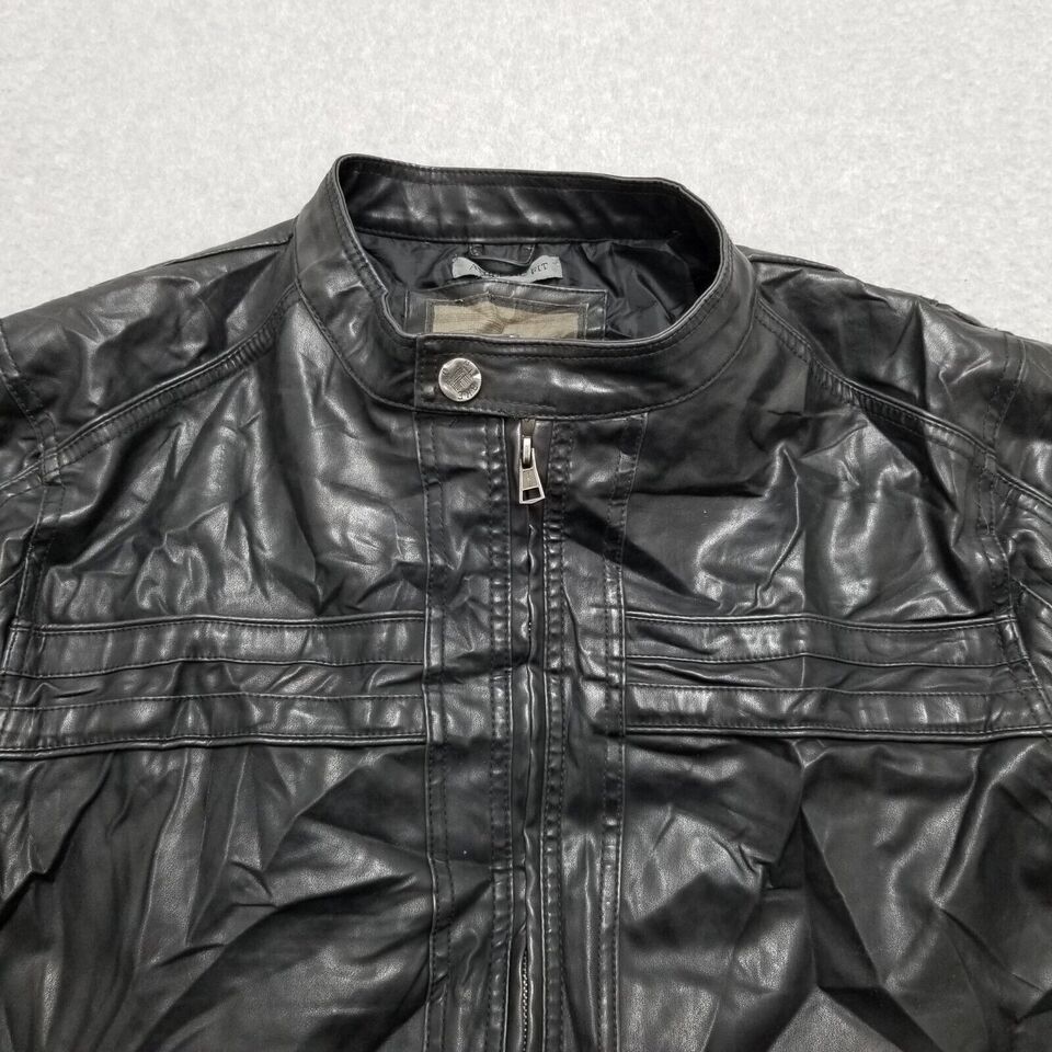 BKE BKE Jacket Womens Large Black Pockets Zip Polyurethane Size L / US 10 / IT 46 - 4 Thumbnail