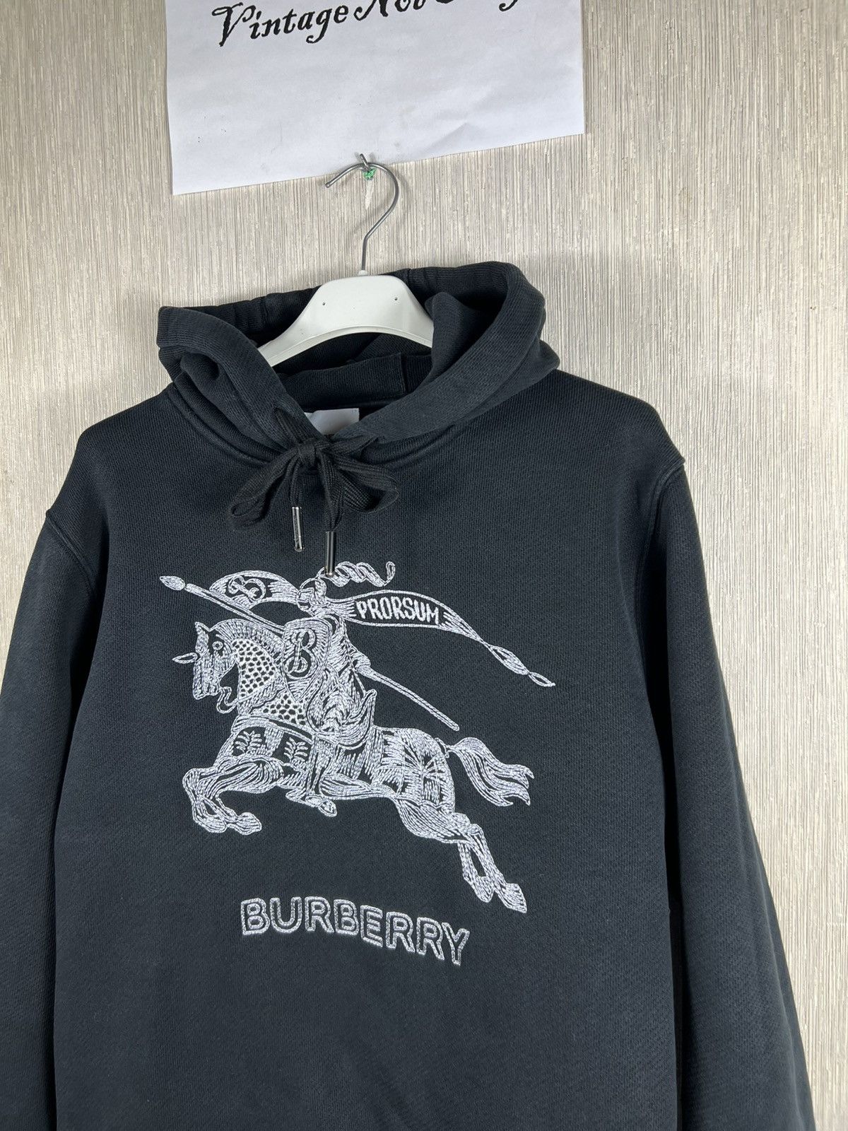 Burberry London big logo knight prorsum embroidered hoodie