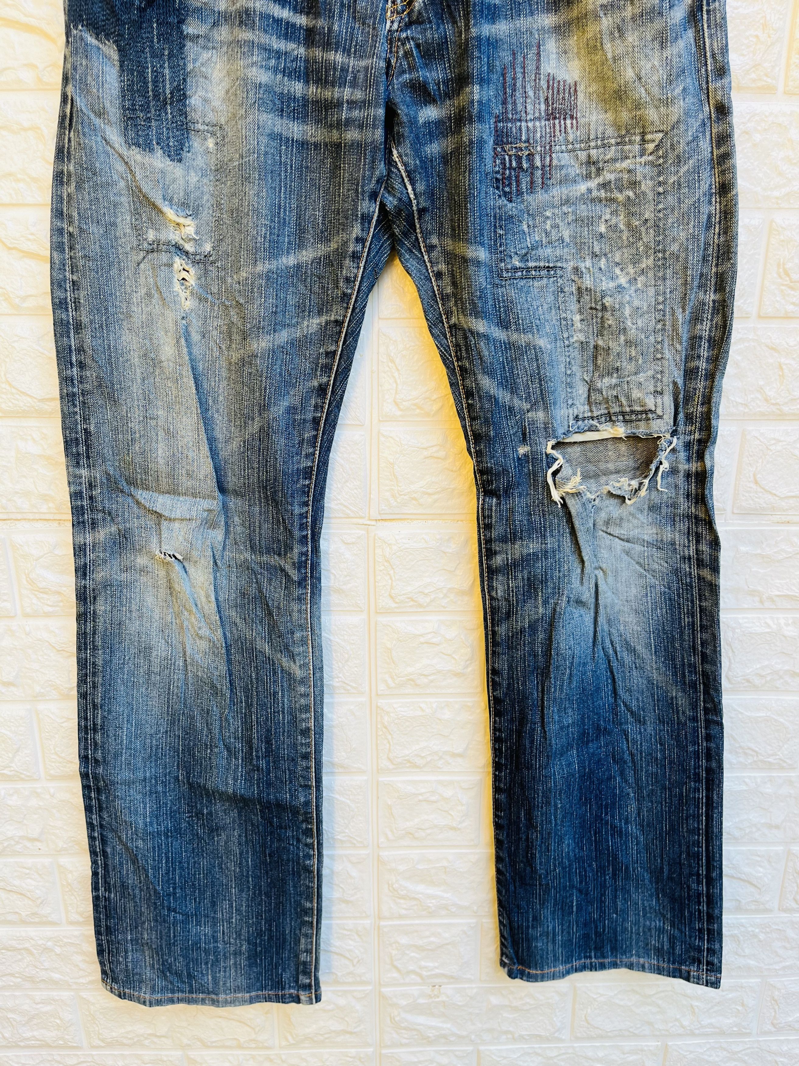 Japanese Brand × Vintage Vintage Edwin Distressed Japanese Designer Fashion Style Size US 33 - 4 Thumbnail