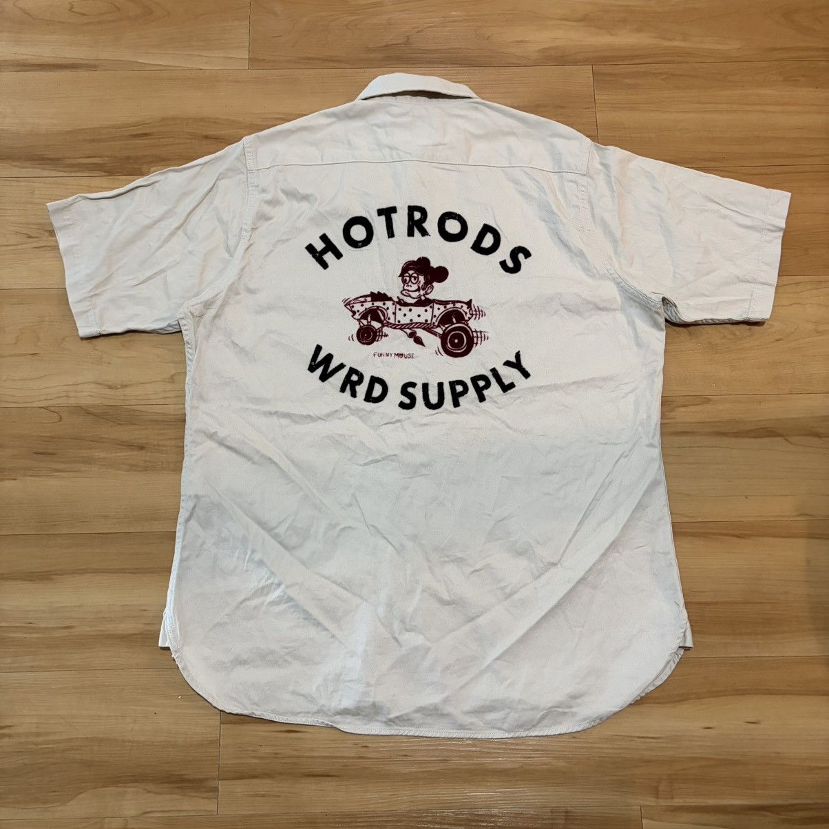 Japanese Brand Weirdo hotrods wrd supply work shirt Size US XL / EU 56 / 4 - 2 Thumbnail